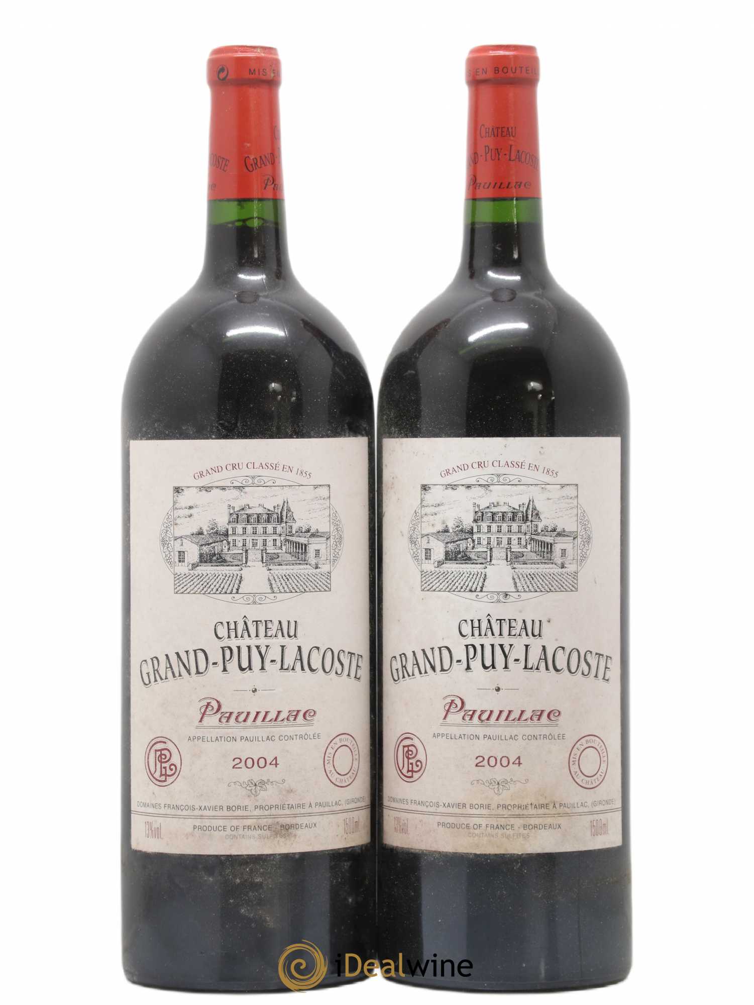 Château Grand Puy Lacoste 5ème Grand Cru Classé 2004 - Lot de 2 magnums - 0
