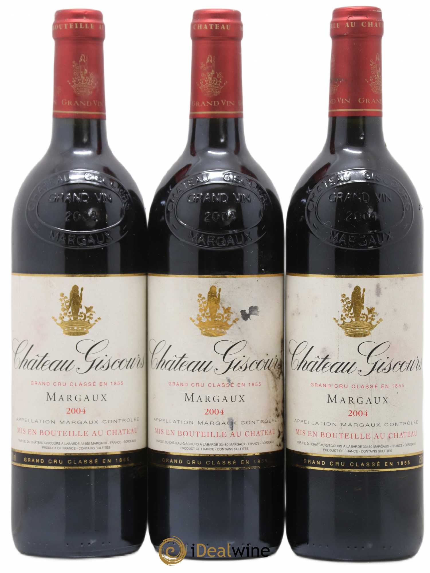 Château Giscours 3ème Grand Cru Classé 2004 - Lot de 3 bouteilles - 0