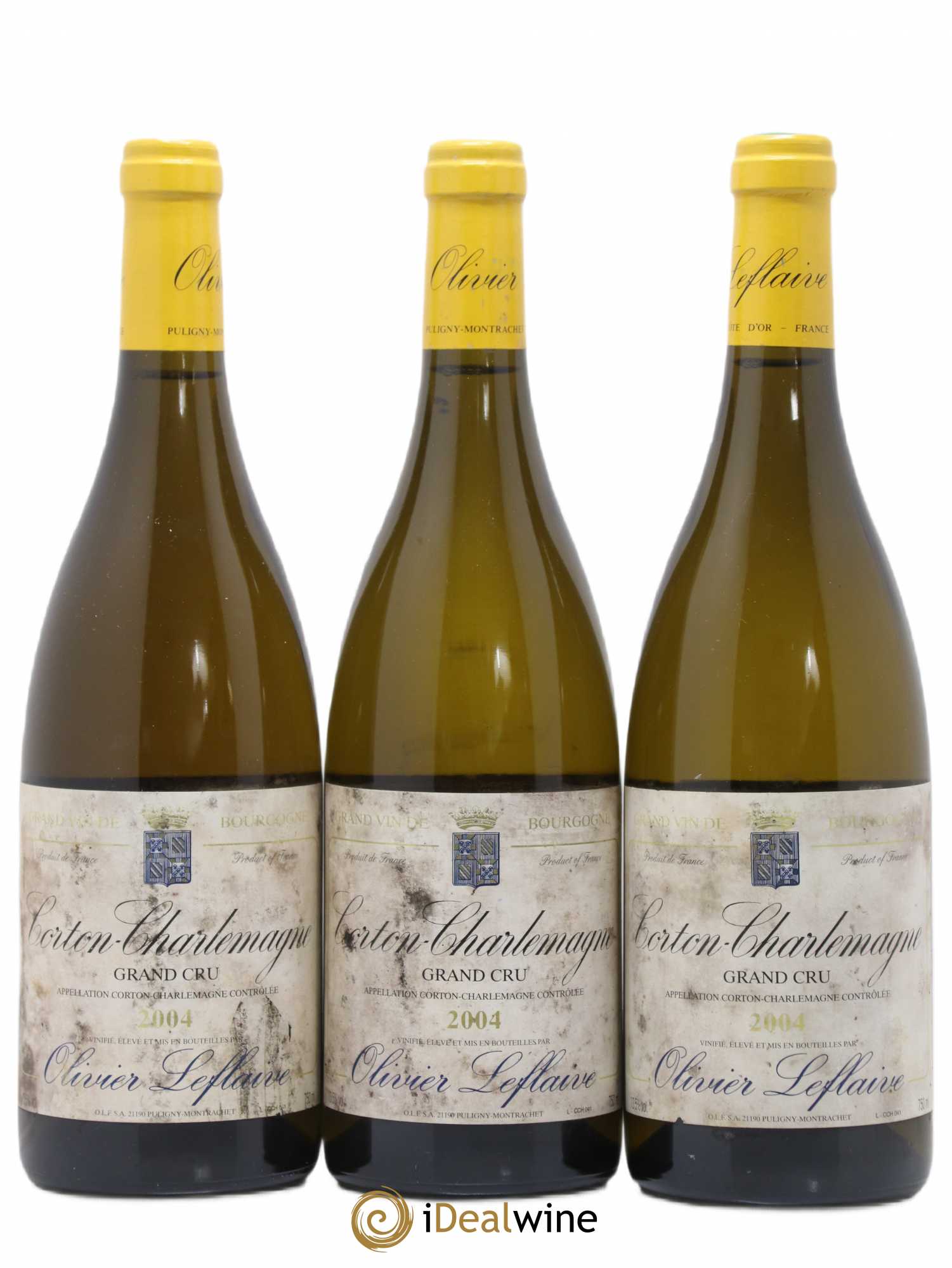 Corton-Charlemagne Grand Cru Olivier Leflaive Domaine Olivier Leflaive 2004 - Lot de 3 bouteilles - 0