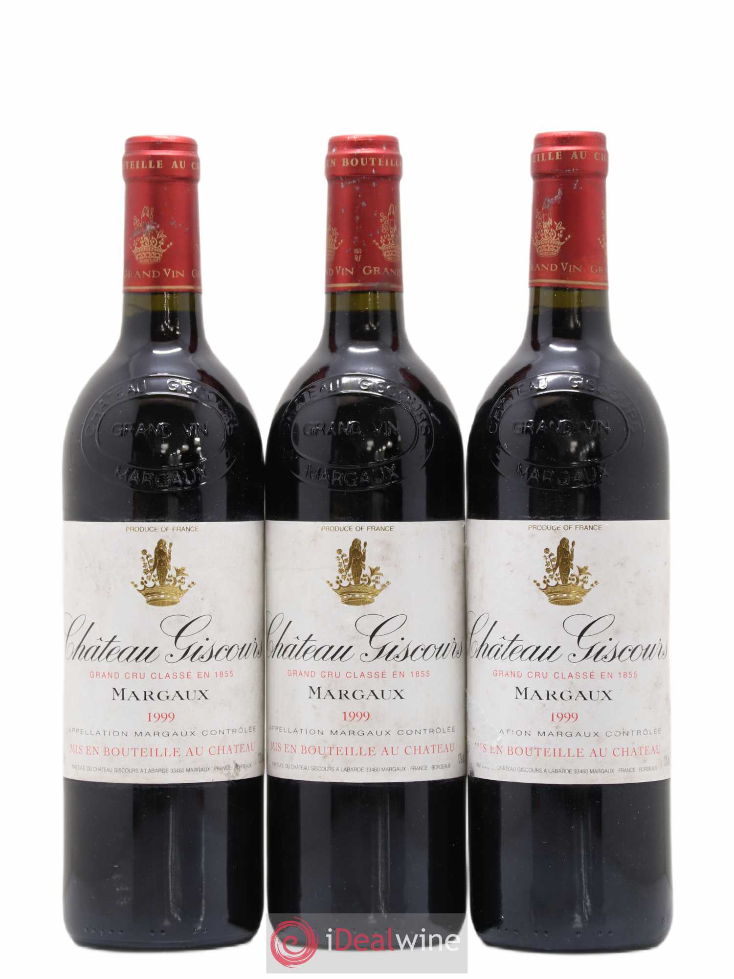 Château Giscours 3ème Grand Cru Classé 1999 - Lot de 3 bouteilles - 0