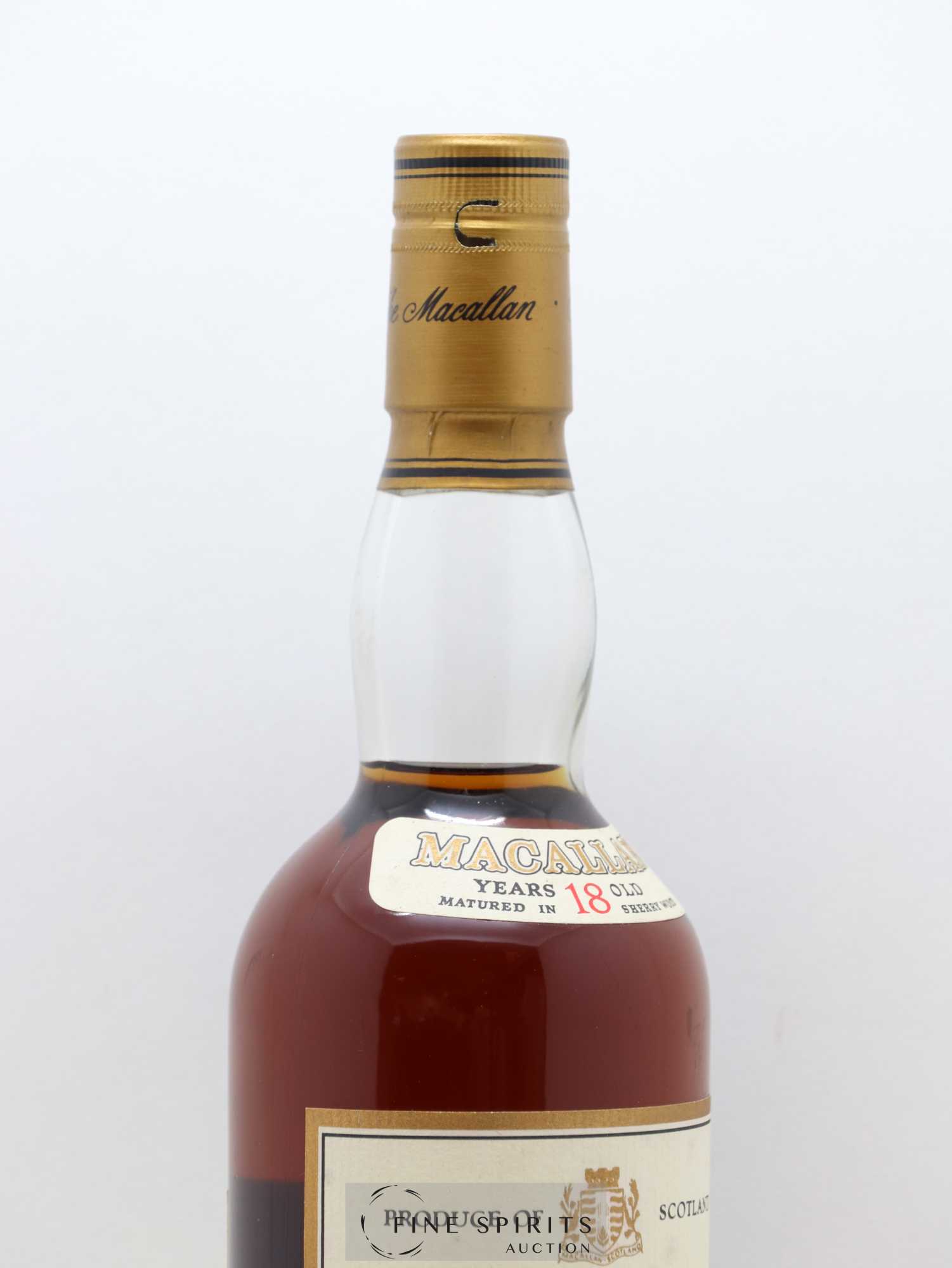 Macallan (The) 18 years 1980 Of. Sherry Wood Matured - bottled 1999 - Lot de 1 bouteille - 3