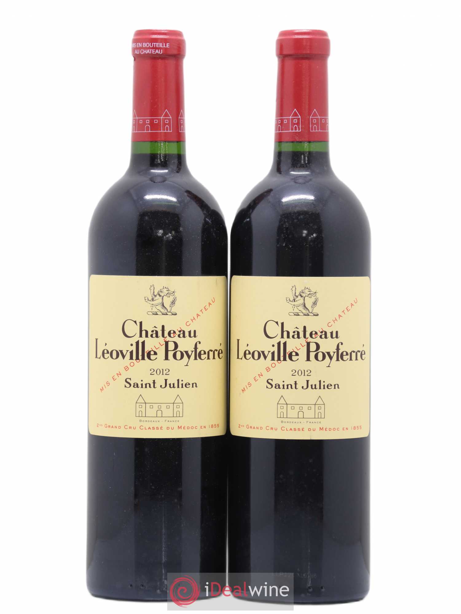 Château Léoville Poyferré 2ème Grand Cru Classé (sans prix de réserve) 2012 - Lot de 2 bouteilles - 0