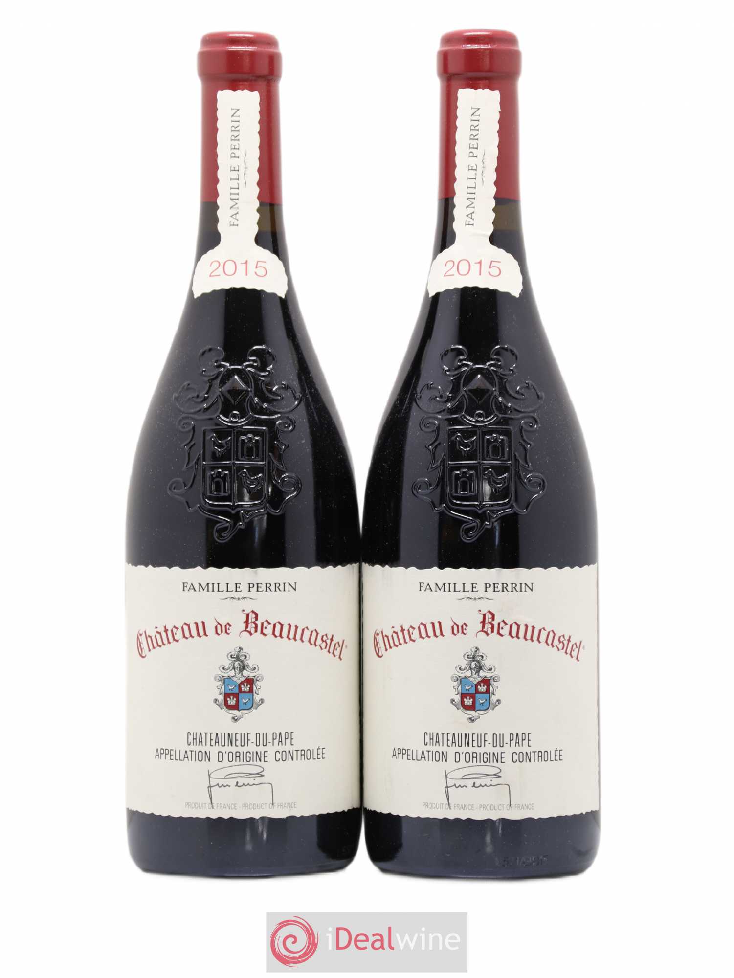 Châteauneuf-du-Pape Château de Beaucastel Famille Perrin 2015 - Lot de 2 bouteilles - 0