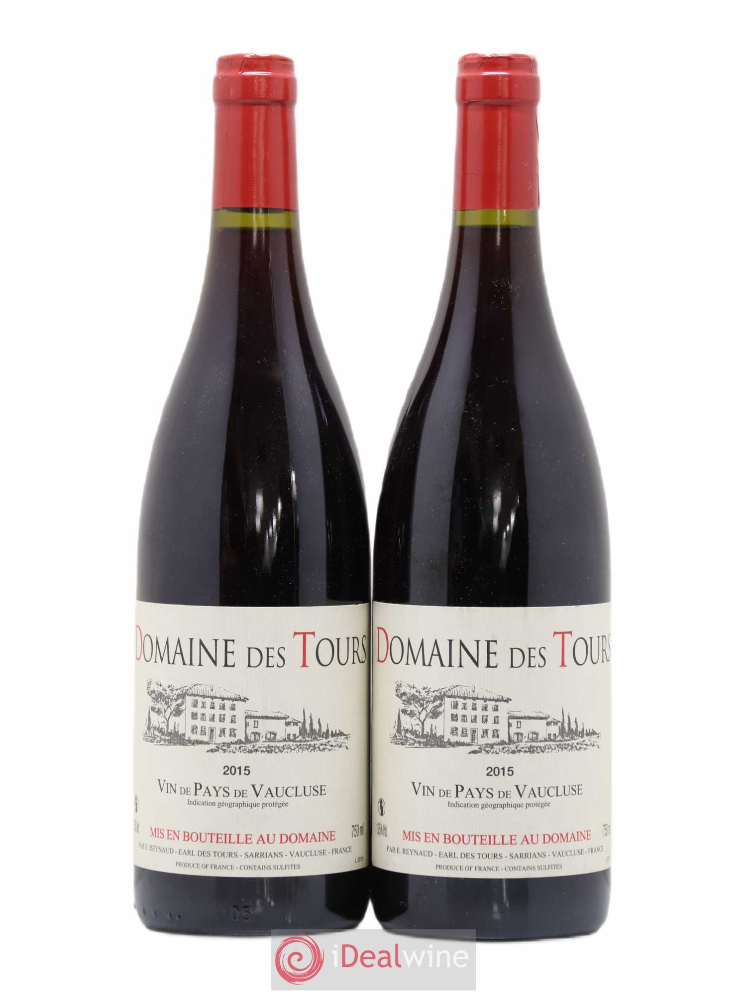 Vaucluse (Vin de Pays de Vaucluse) Domaine des Tours Emmanuel Reynaud 2015 - Lot de 2 bouteilles - 0