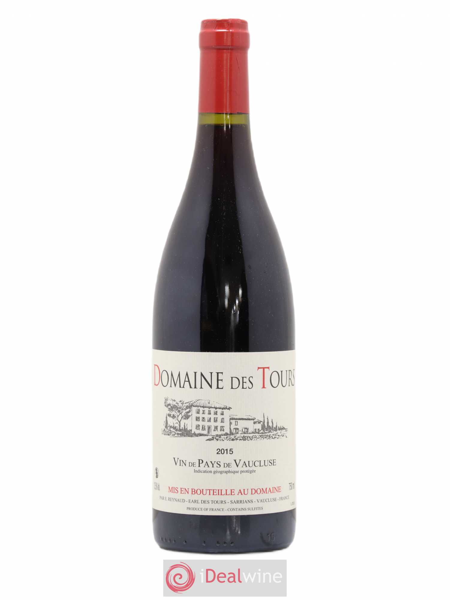 Vaucluse (Vin de Pays de Vaucluse) Domaine des Tours Emmanuel Reynaud 2015 - Lot de 1 bouteille - 0