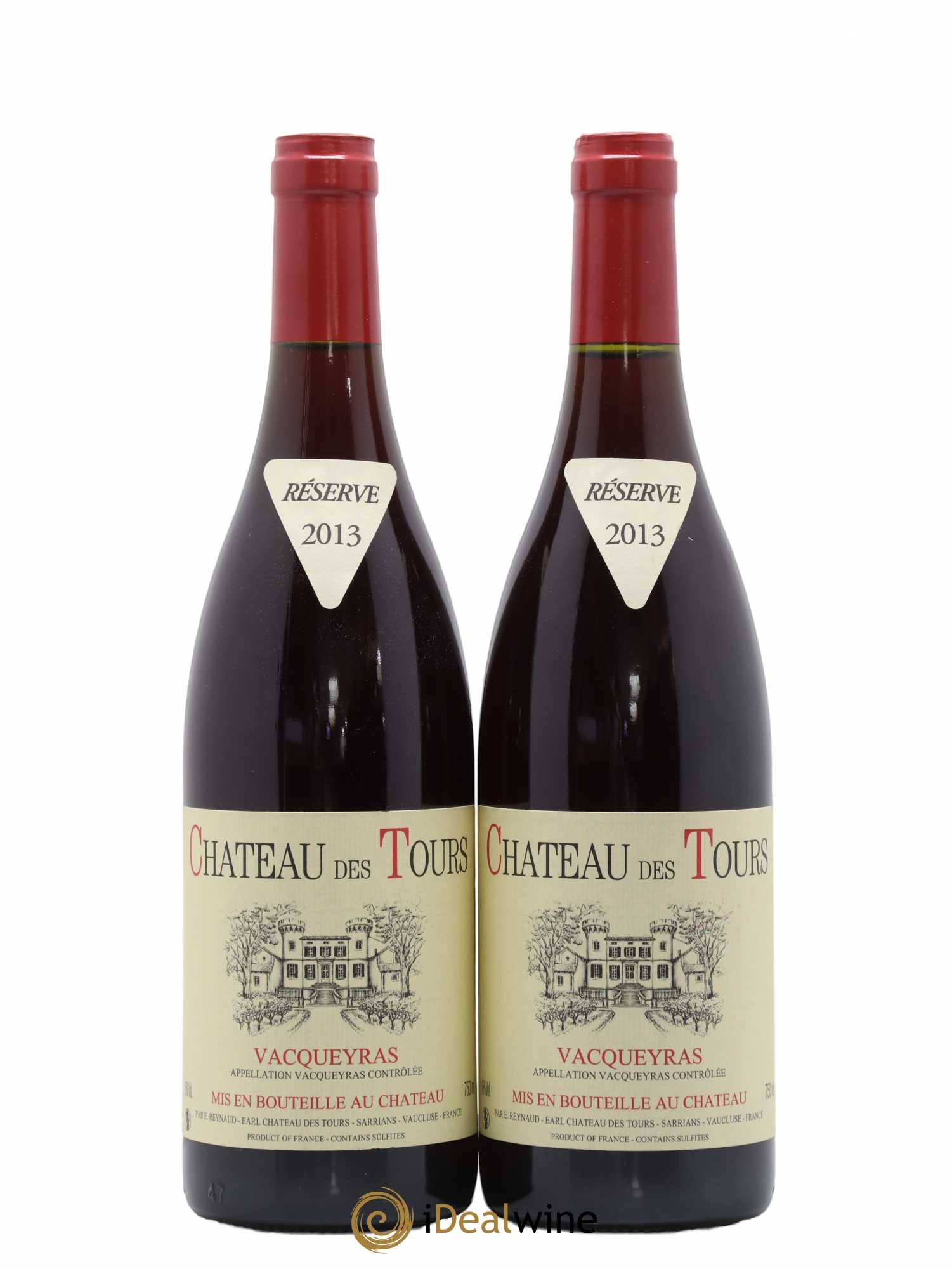 Vacqueyras Château des Tours Emmanuel Reynaud 2013 - Lot de 2 bouteilles - 0