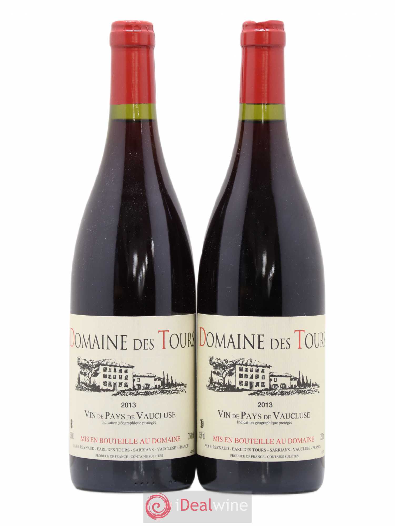 Vaucluse (Vin de Pays de Vaucluse) Domaine des Tours Emmanuel Reynaud 2013 - Lot de 2 bouteilles - 0