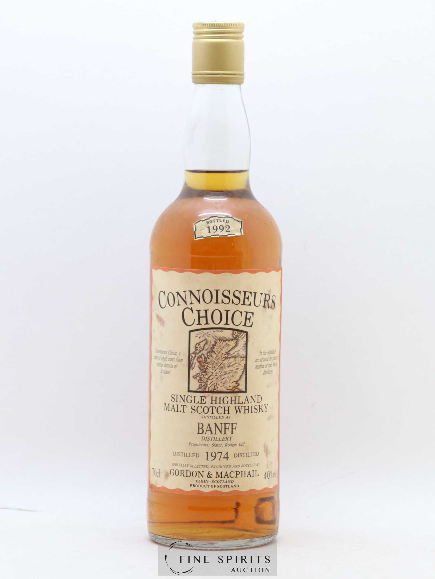 Banff 1974 Gordon & MacPhail bottled 1992 Connoisseurs Choice - Lot de 1 bouteille - 1
