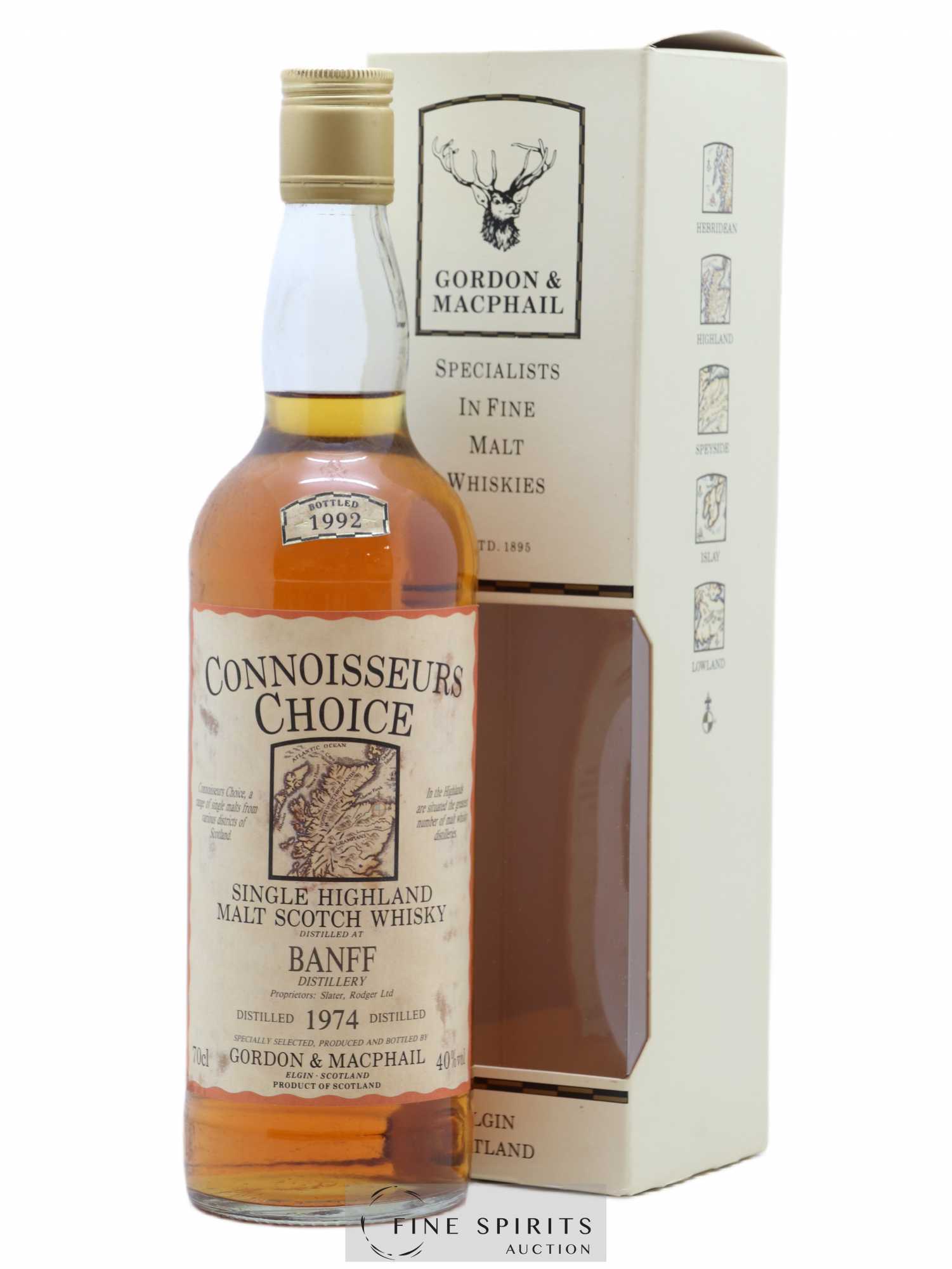 Banff 1974 Gordon & MacPhail bottled 1992 Connoisseurs Choice - Lot de 1 bouteille - 0