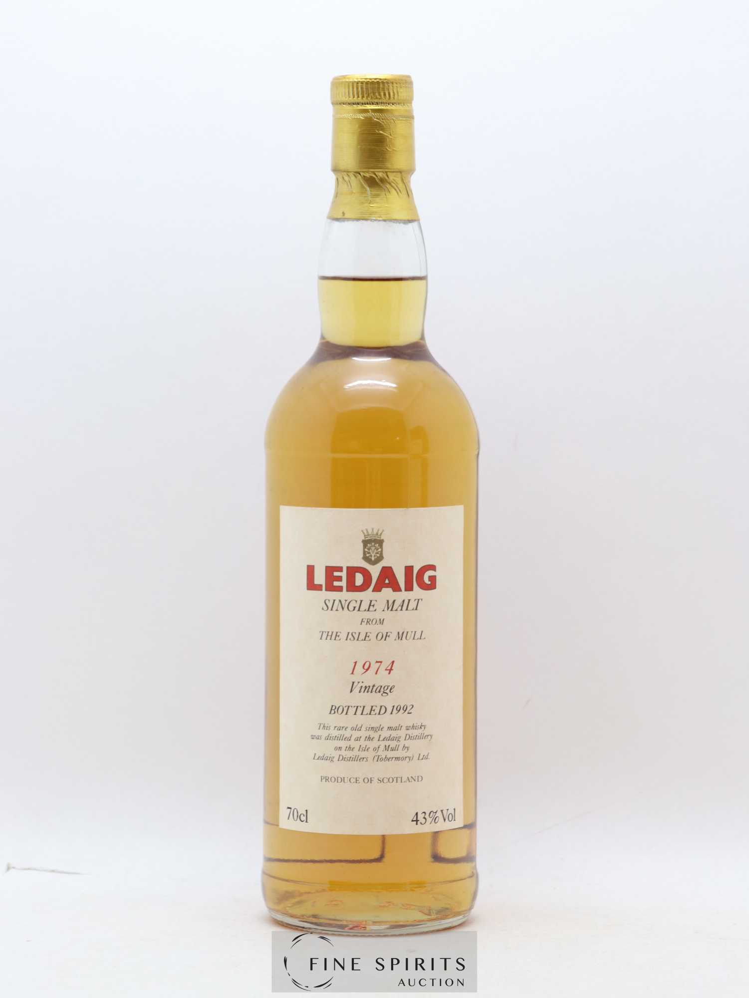 Ledaig 1974 Of. bottled 1992 - Lot de 1 bouteille - 1
