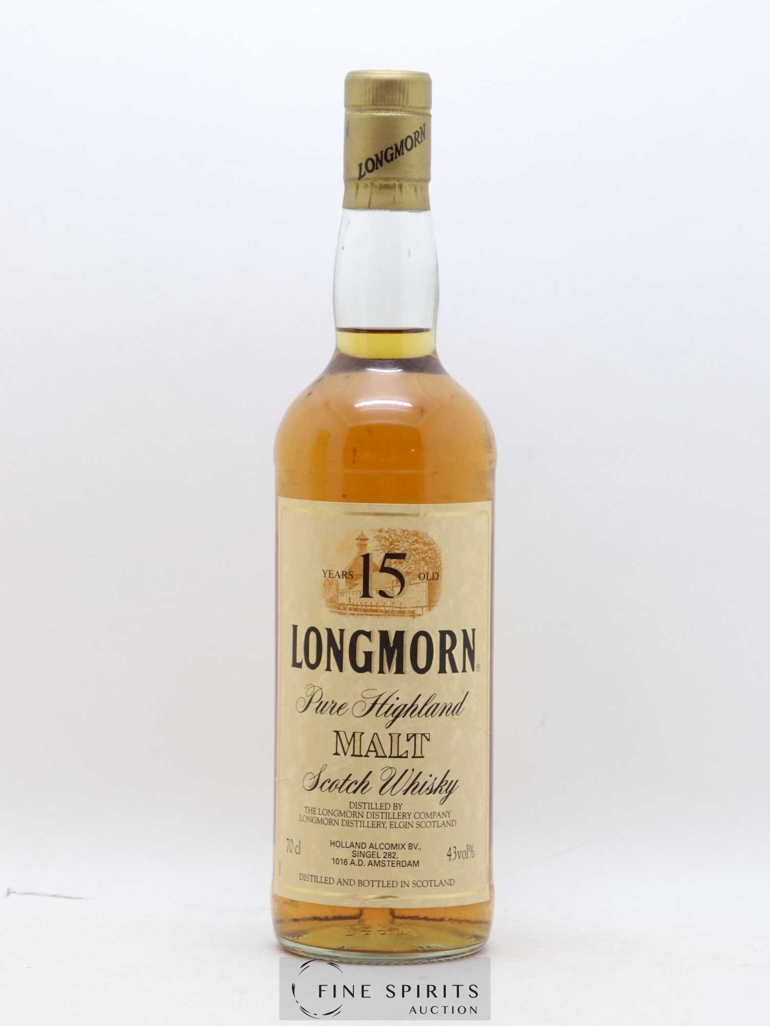 Longmorn 15 years Of. Holland Alcomix Import Pure Highland Malt - Posten von 1 Flasche - 1
