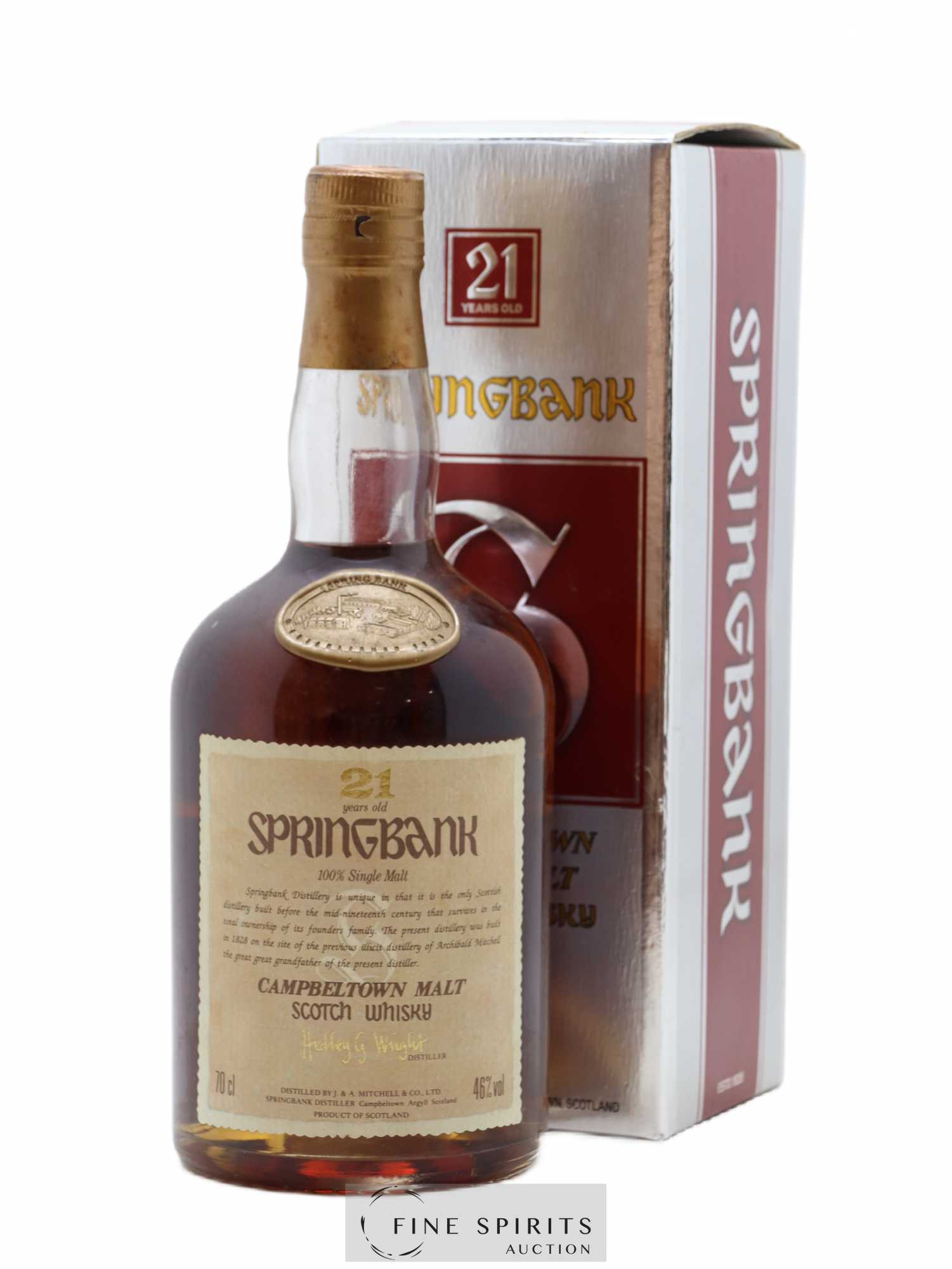 Springbank 21 years Of. Dumpy Gold Wax - Lot of 1 bottle - 0
