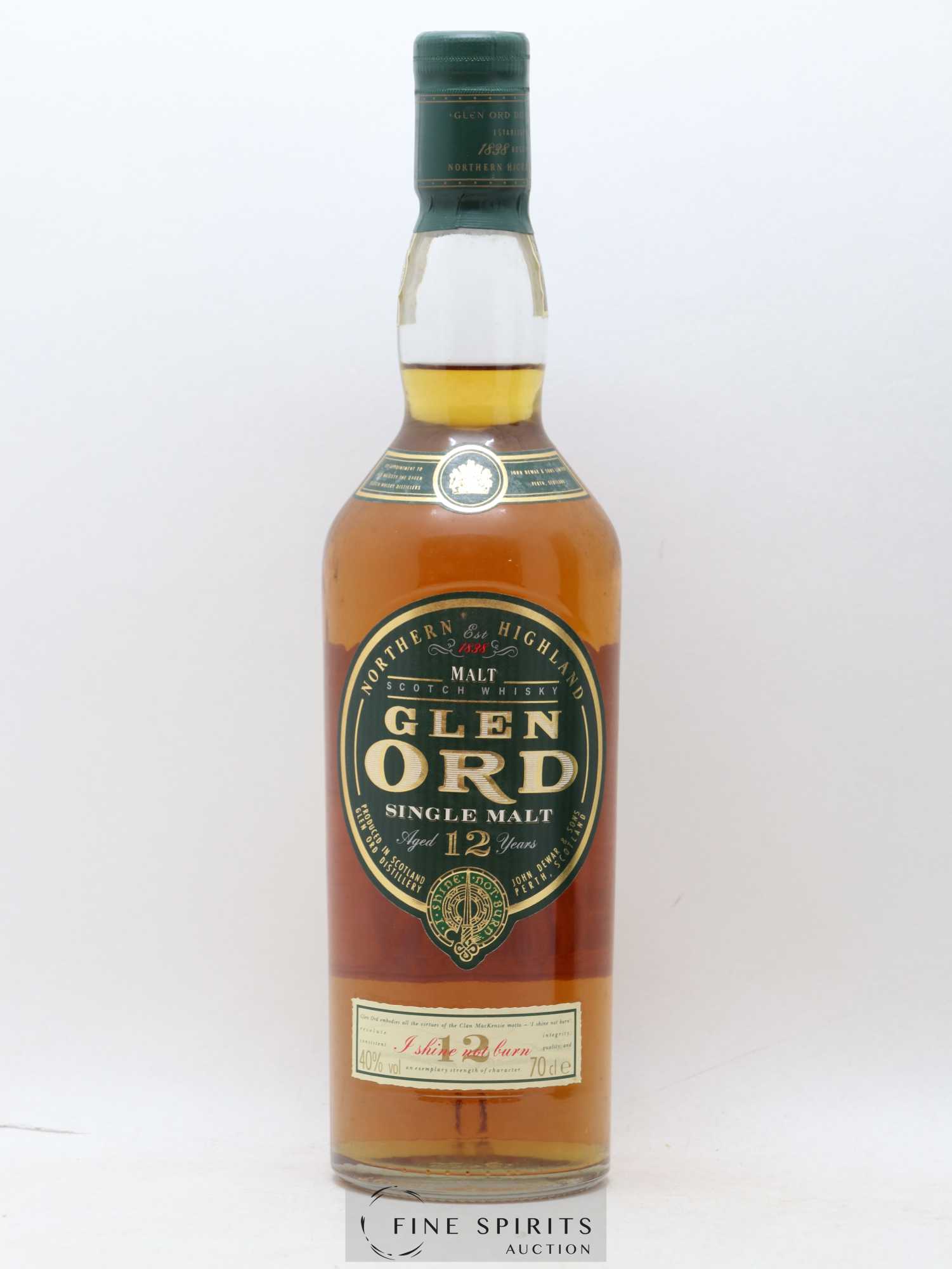 Glen Ord 12 years Of. U.D. France Import - Lot de 1 bouteille - 1