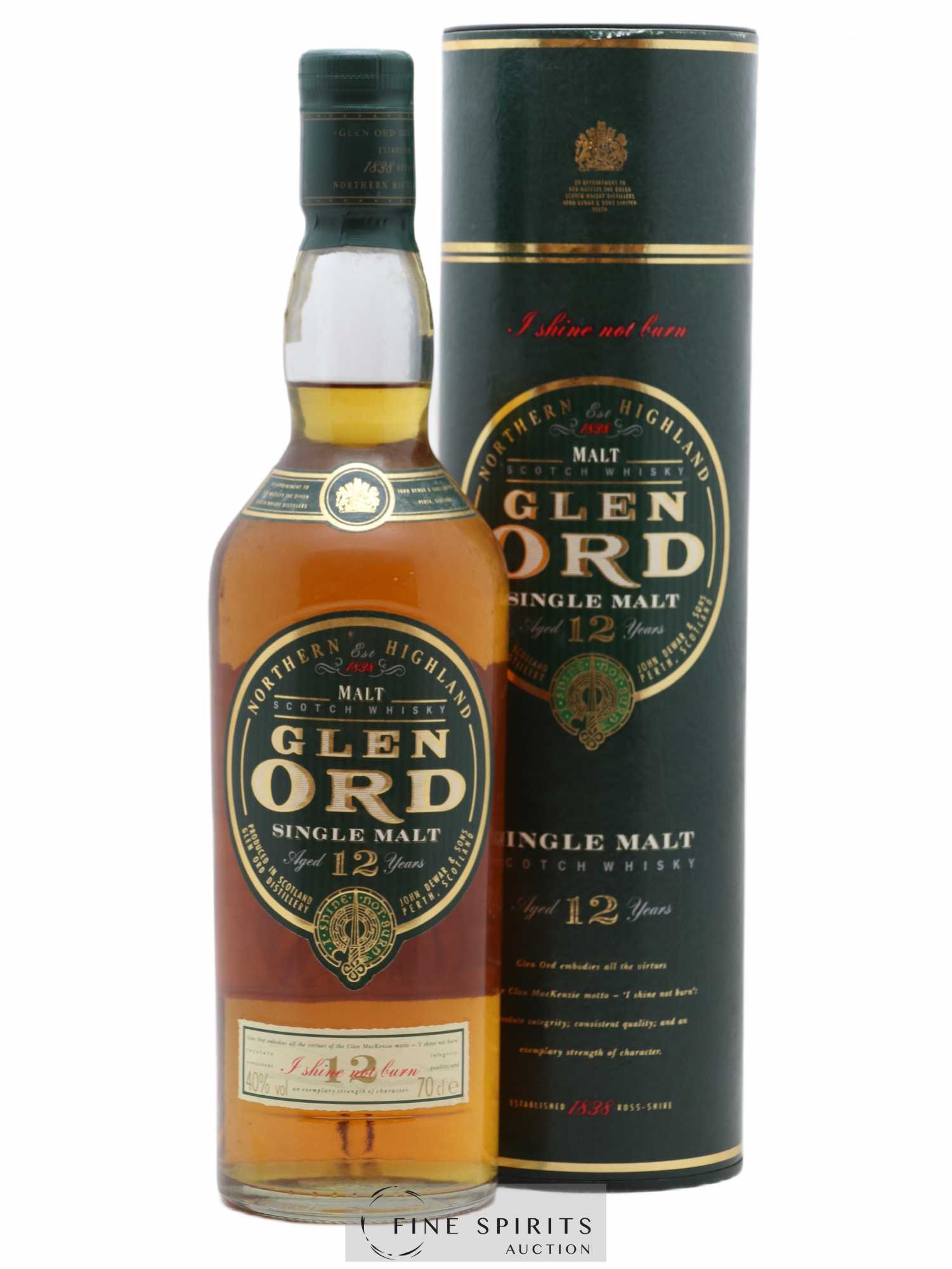Glen Ord 12 years Of. U.D. France Import - Lot de 1 bouteille - 0