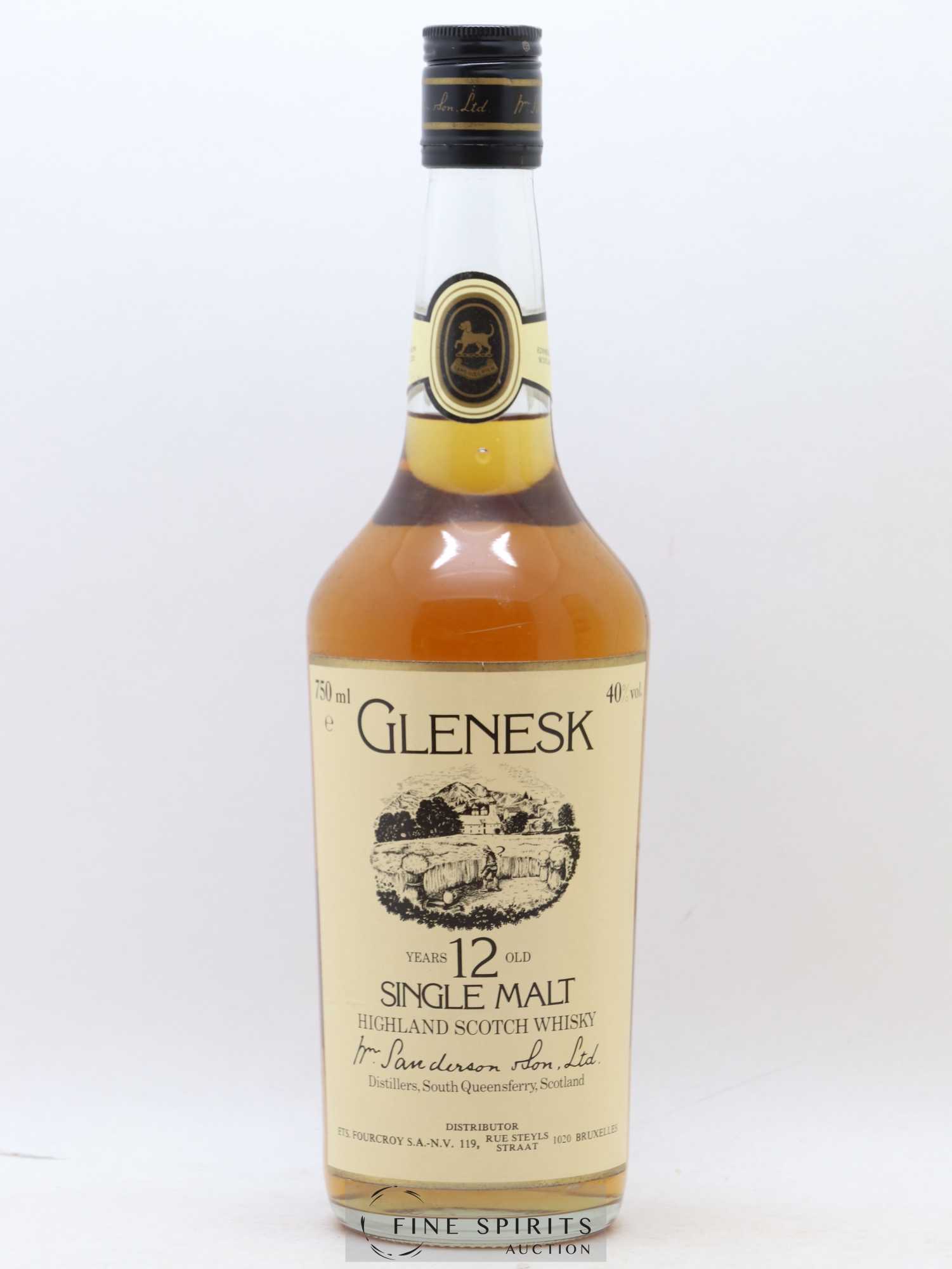 Glenesk 12 years Of. Fourcroy Import - Lot de 1 bouteille - 1