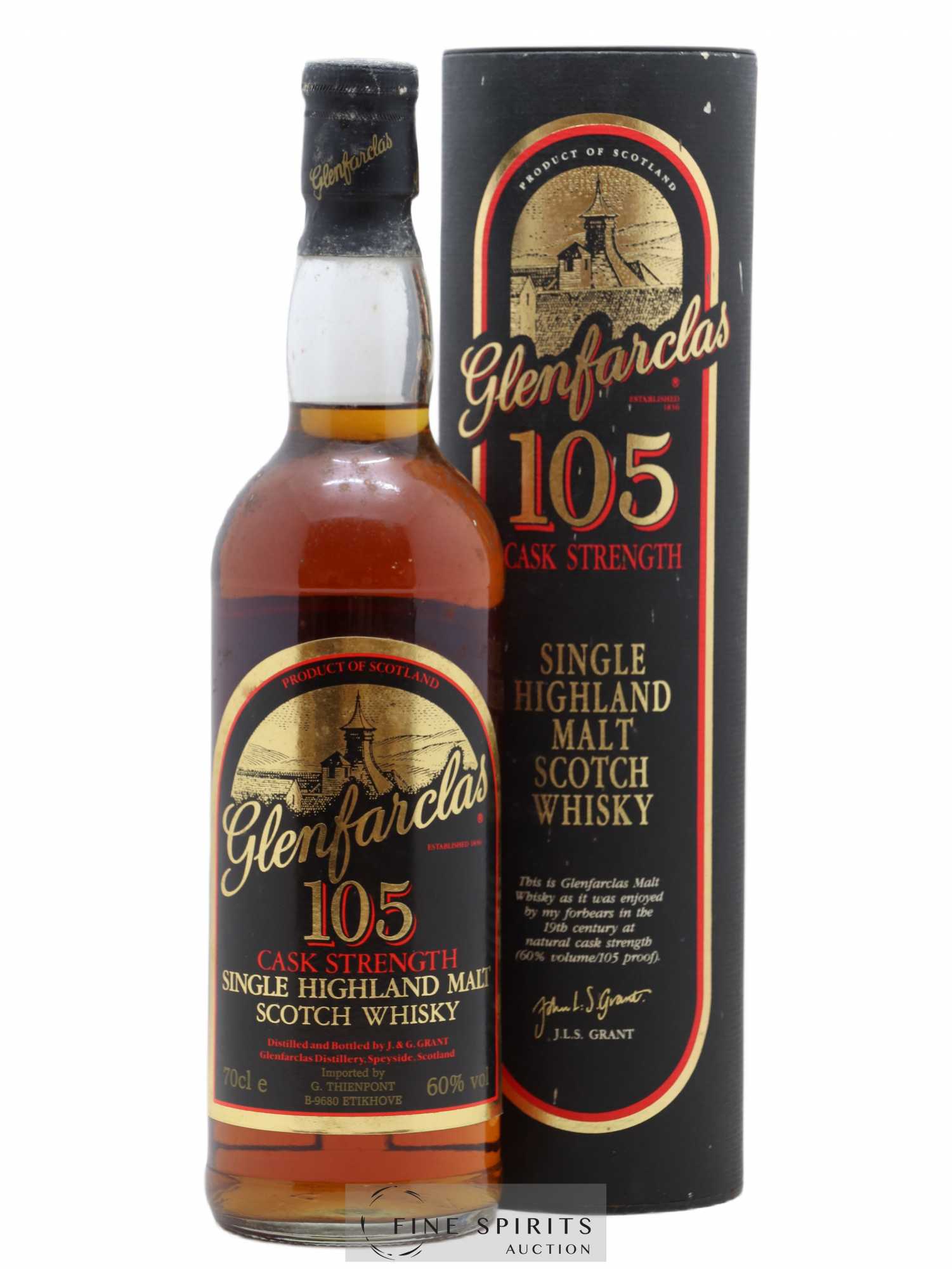 Glenfarclas Of. 105 Cask Strength Thienpont Import - Lot de 1 bouteille - 0