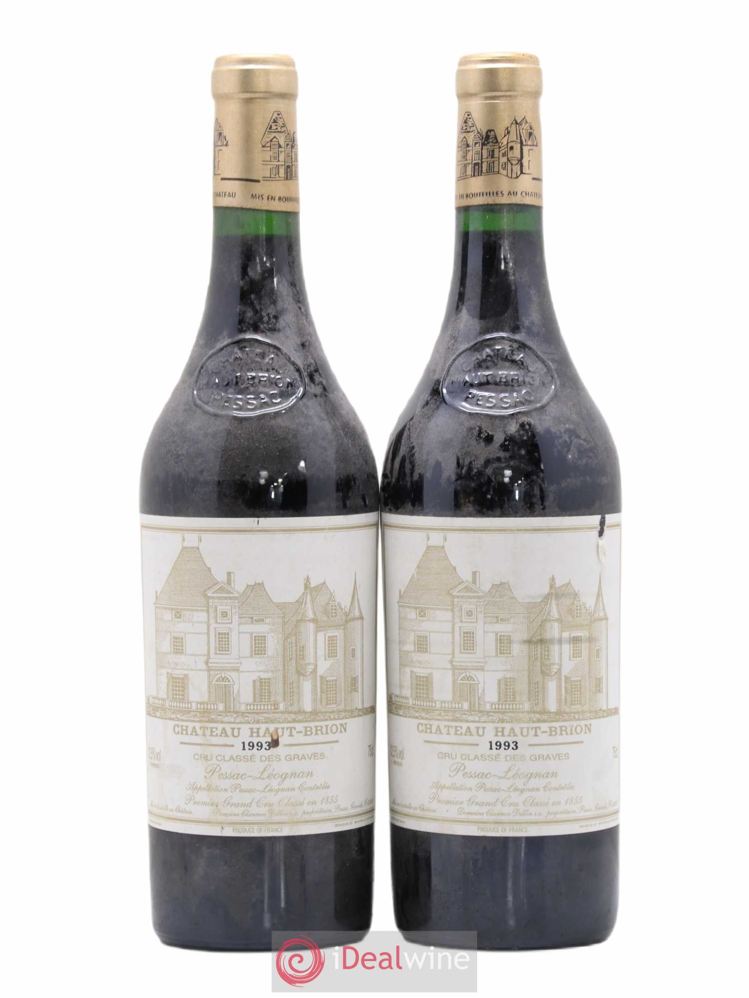 Château Haut Brion 1er Grand Cru Classé 1993 - Lot de 2 bouteilles - 0