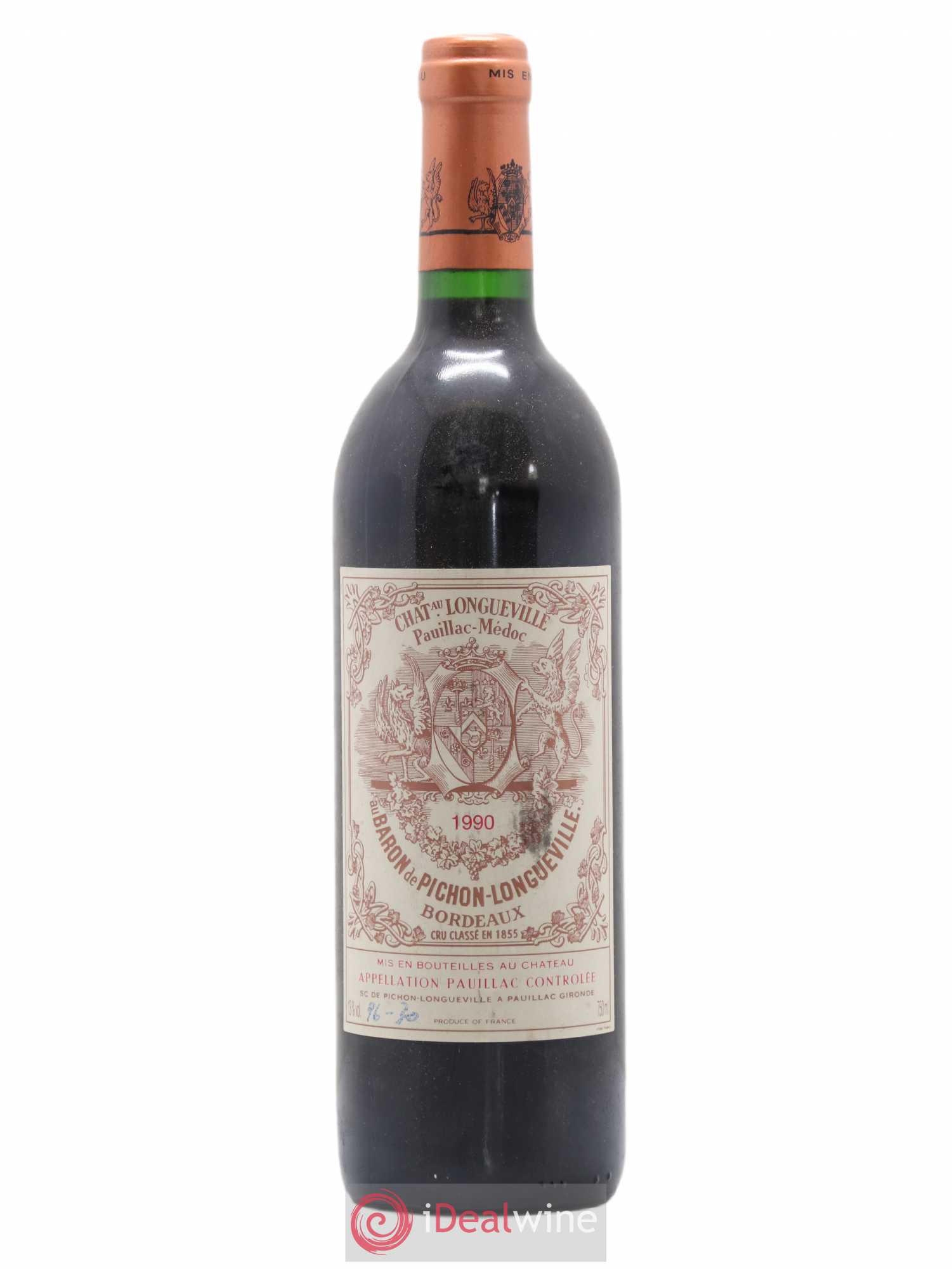 Pichon Longueville Baron 2ème Grand Cru Classé 1990 - Lot de 1 bouteille - 0