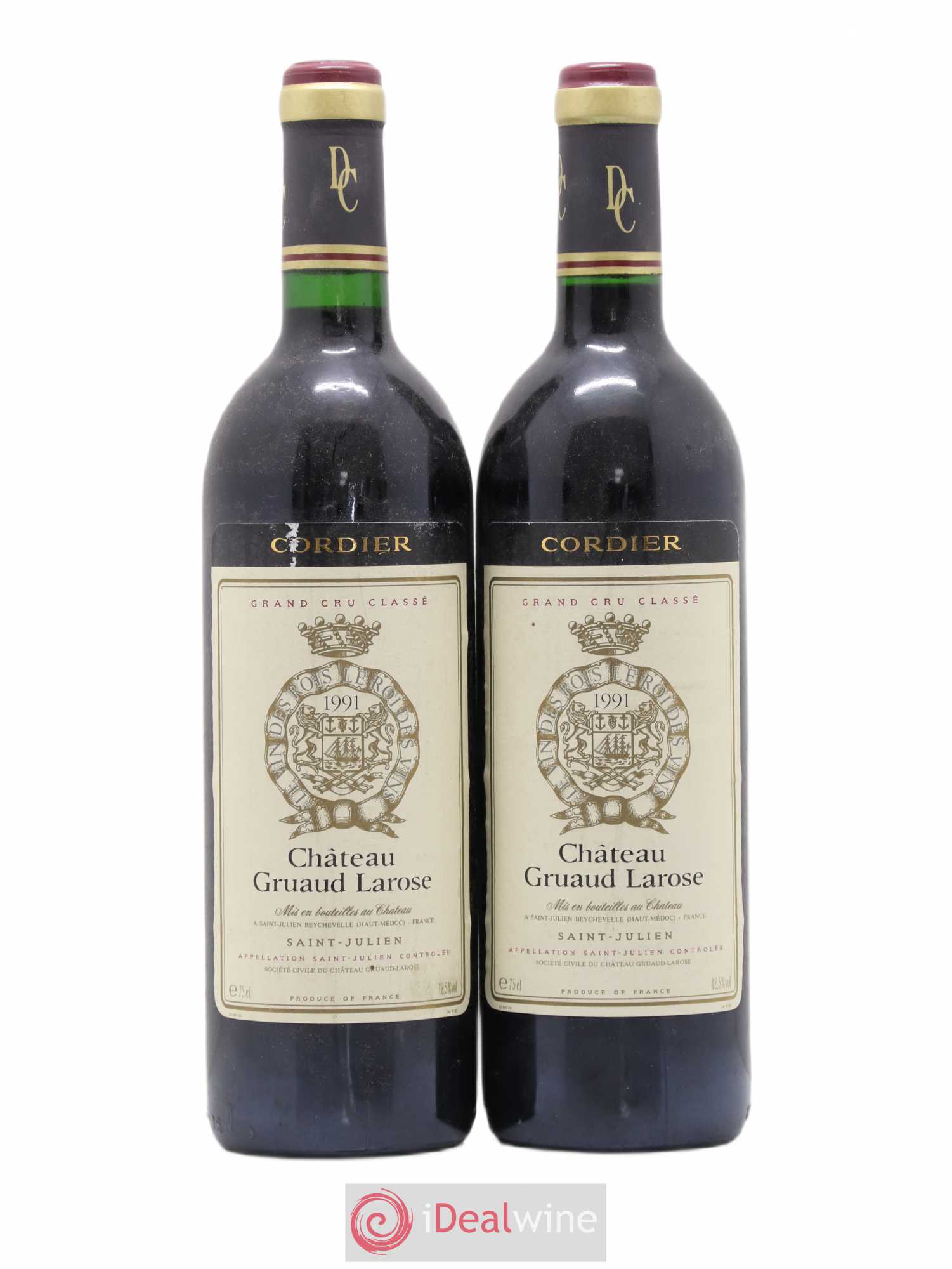 Château Gruaud Larose 2ème Grand Cru Classé 1991 - Lot de 2 bouteilles - 0