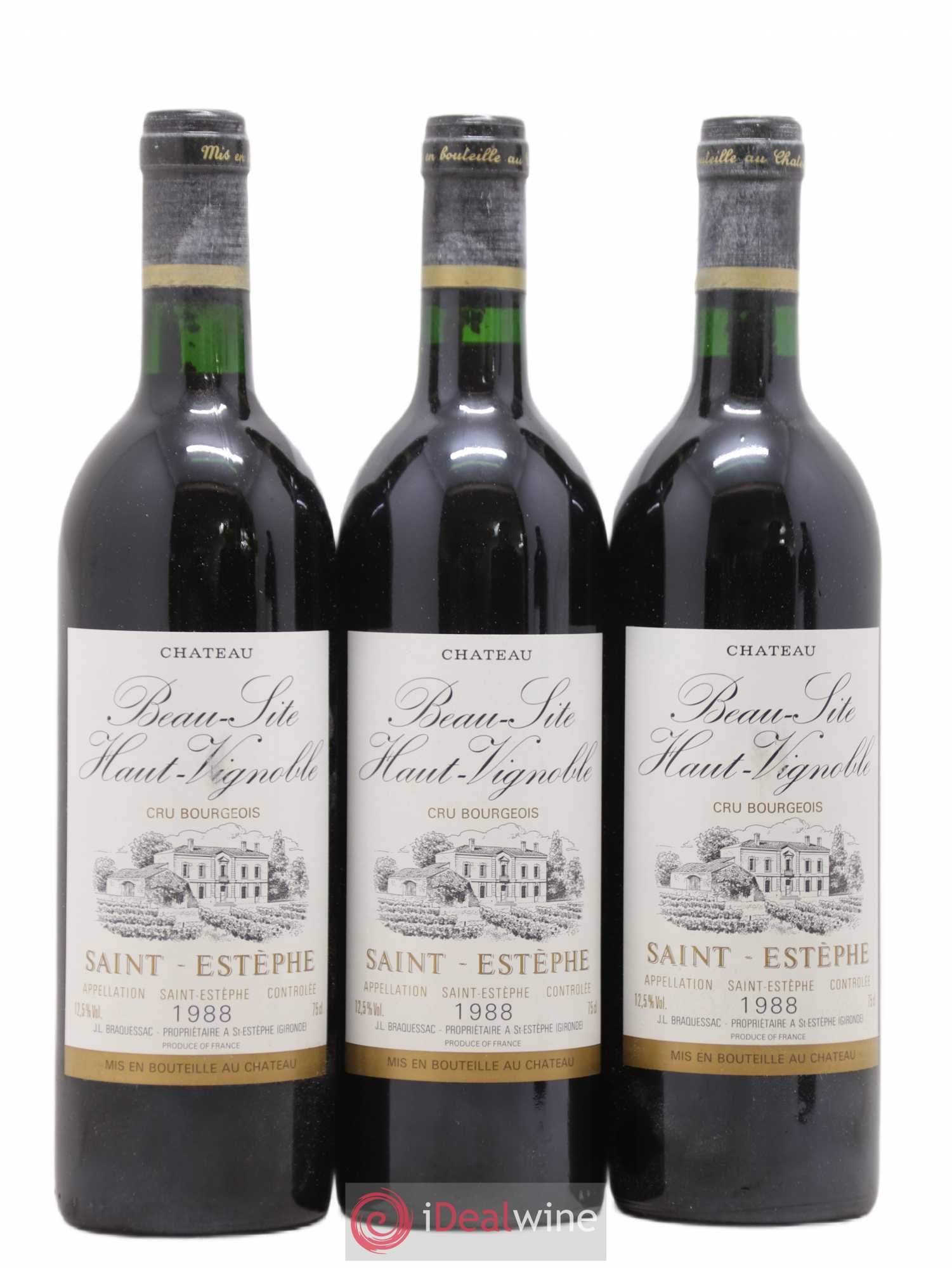Château Beau Site Cru Bourgeois 1988 - Lot de 12 bouteilles - 2