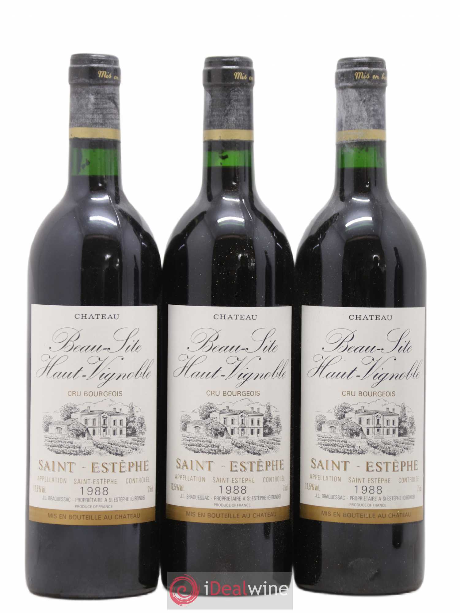 Château Beau Site Cru Bourgeois 1988 - Lot de 12 bouteilles - 3