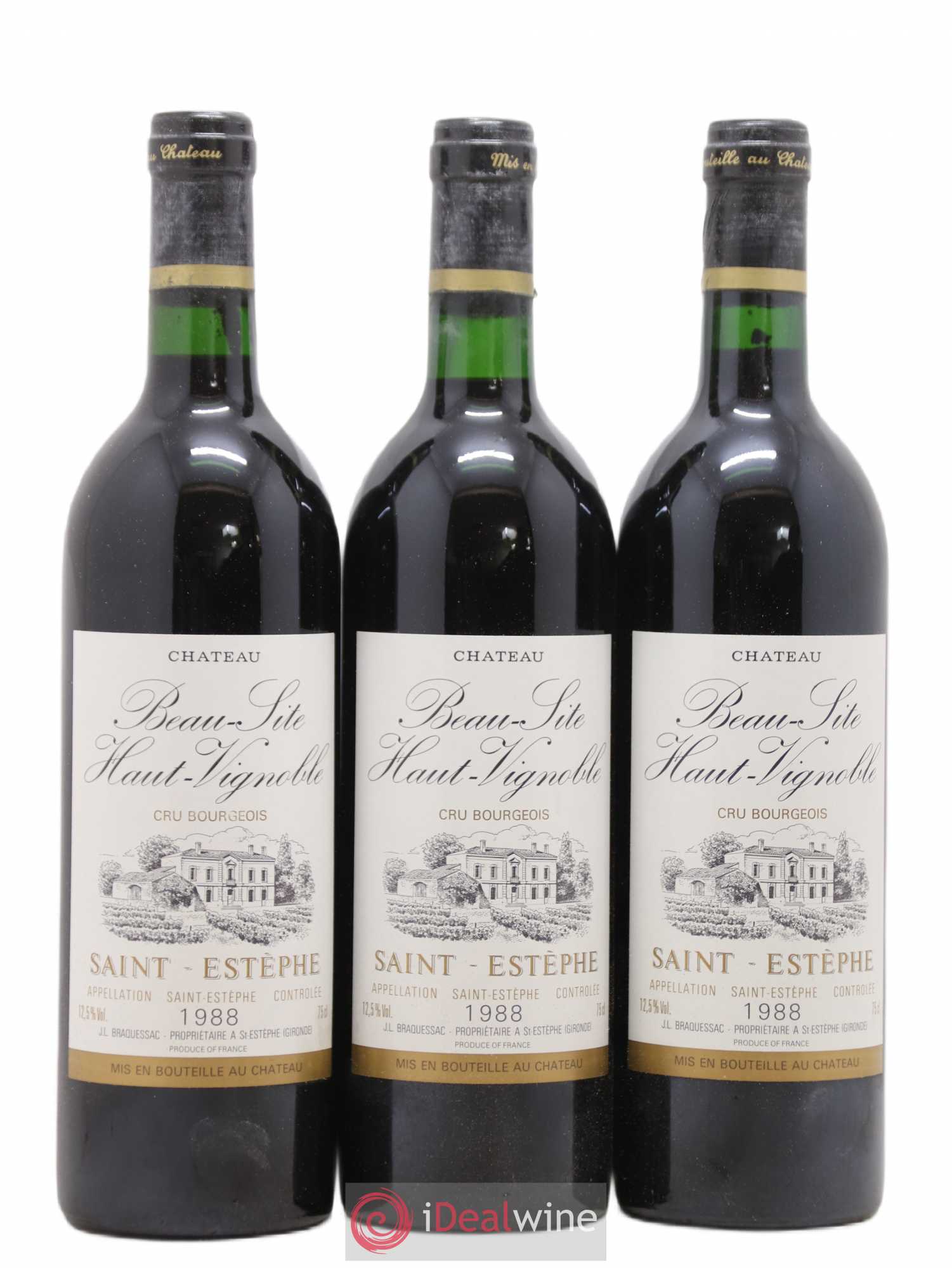 Château Beau Site Cru Bourgeois 1988 - Lot de 12 bouteilles - 4