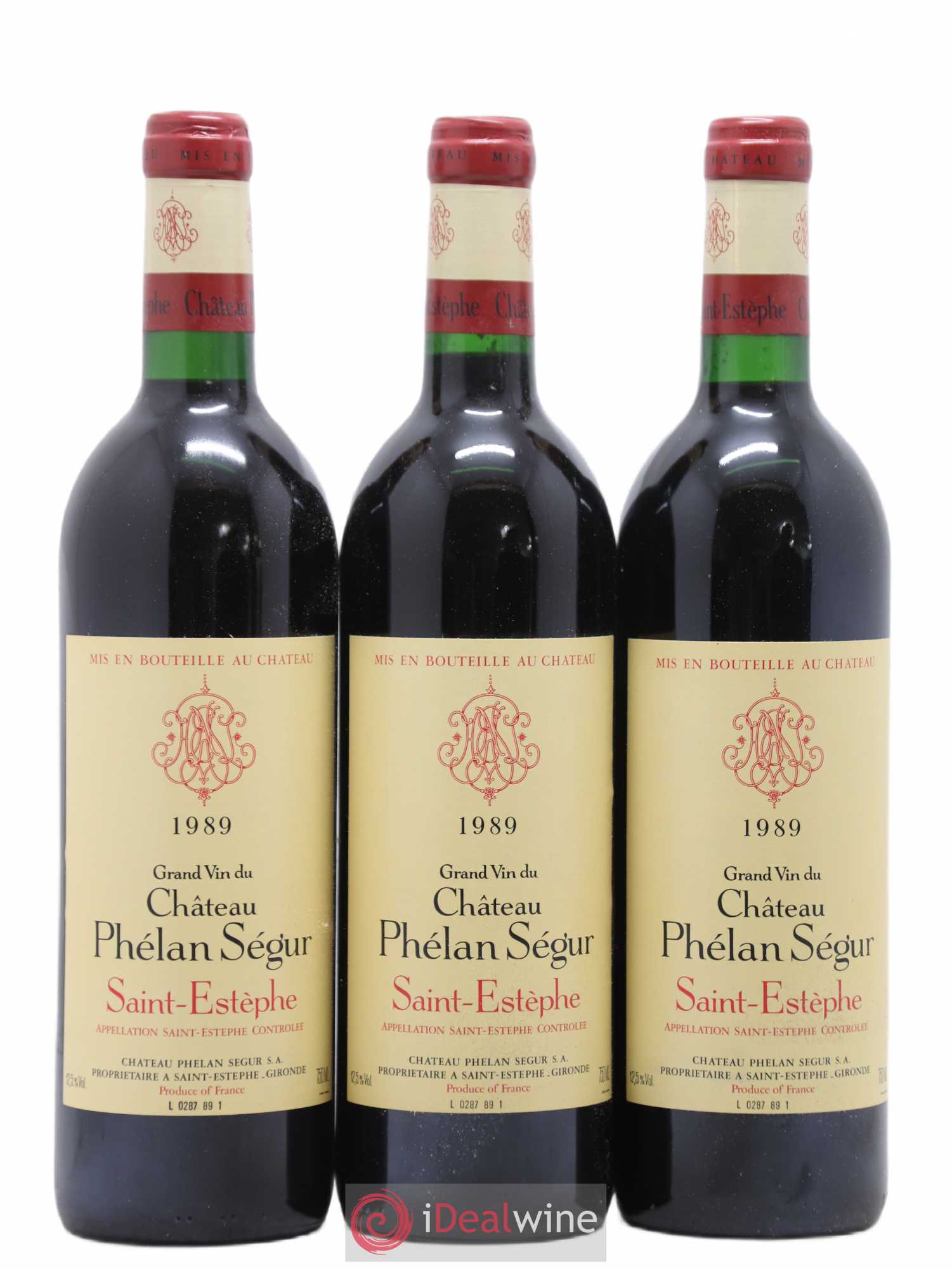Château Phélan Ségur 1989 - Lot de 12 bouteilles - 3