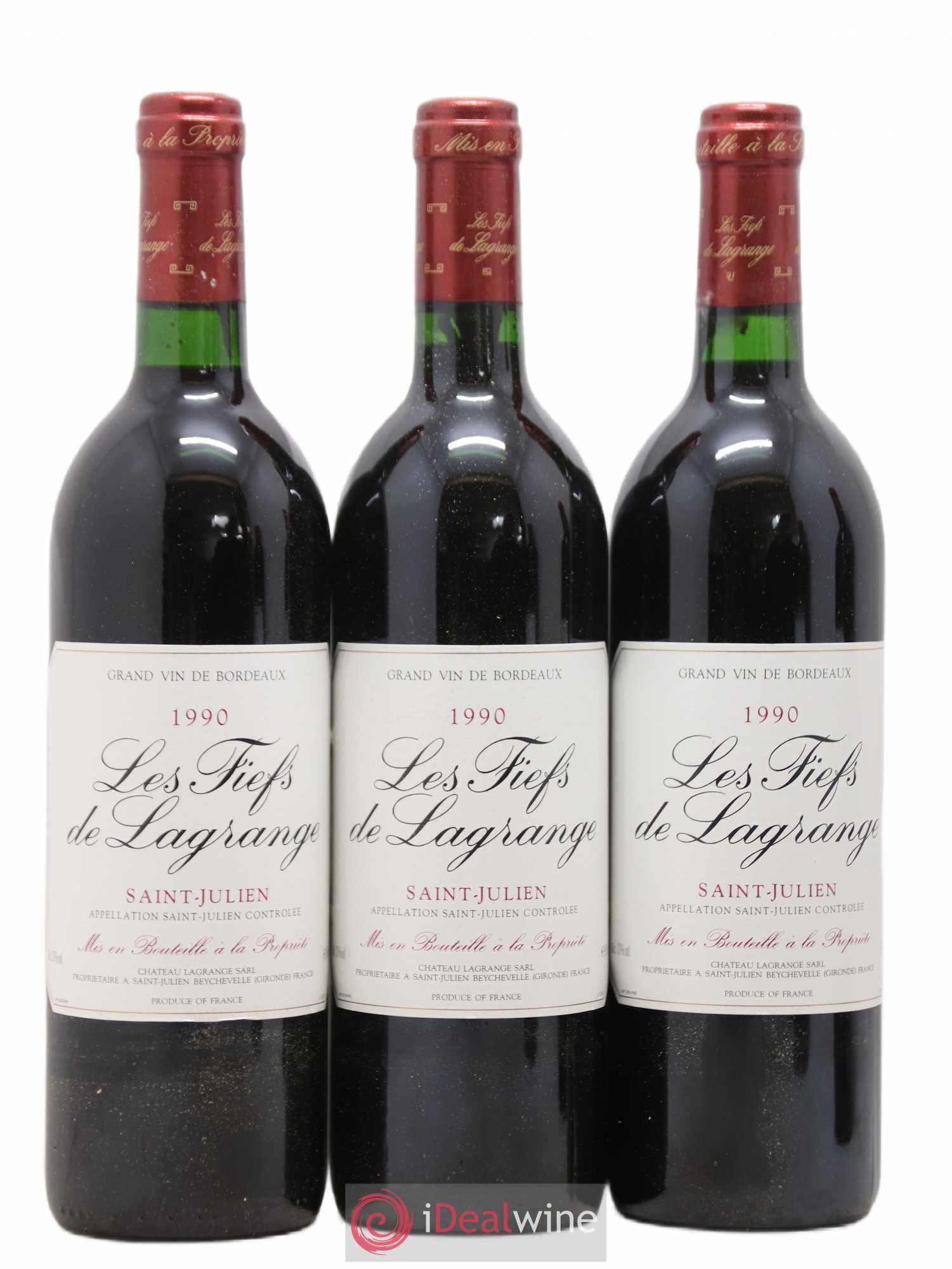 Les Fiefs de Lagrange Second Vin 1990 - Lot de 12 bouteilles - 1
