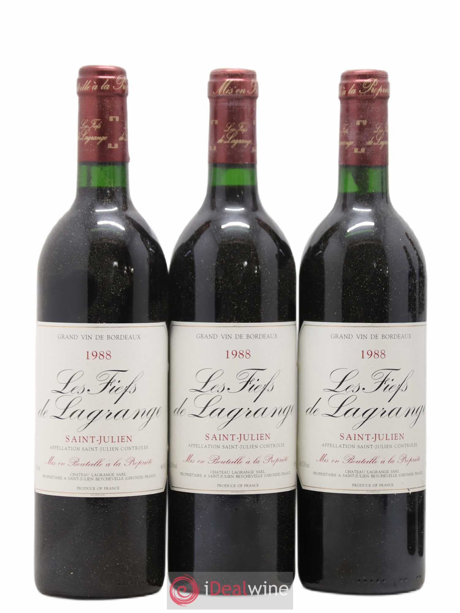 Les Fiefs de Lagrange Second Vin 1988 - Lot de 12 bouteilles - 1