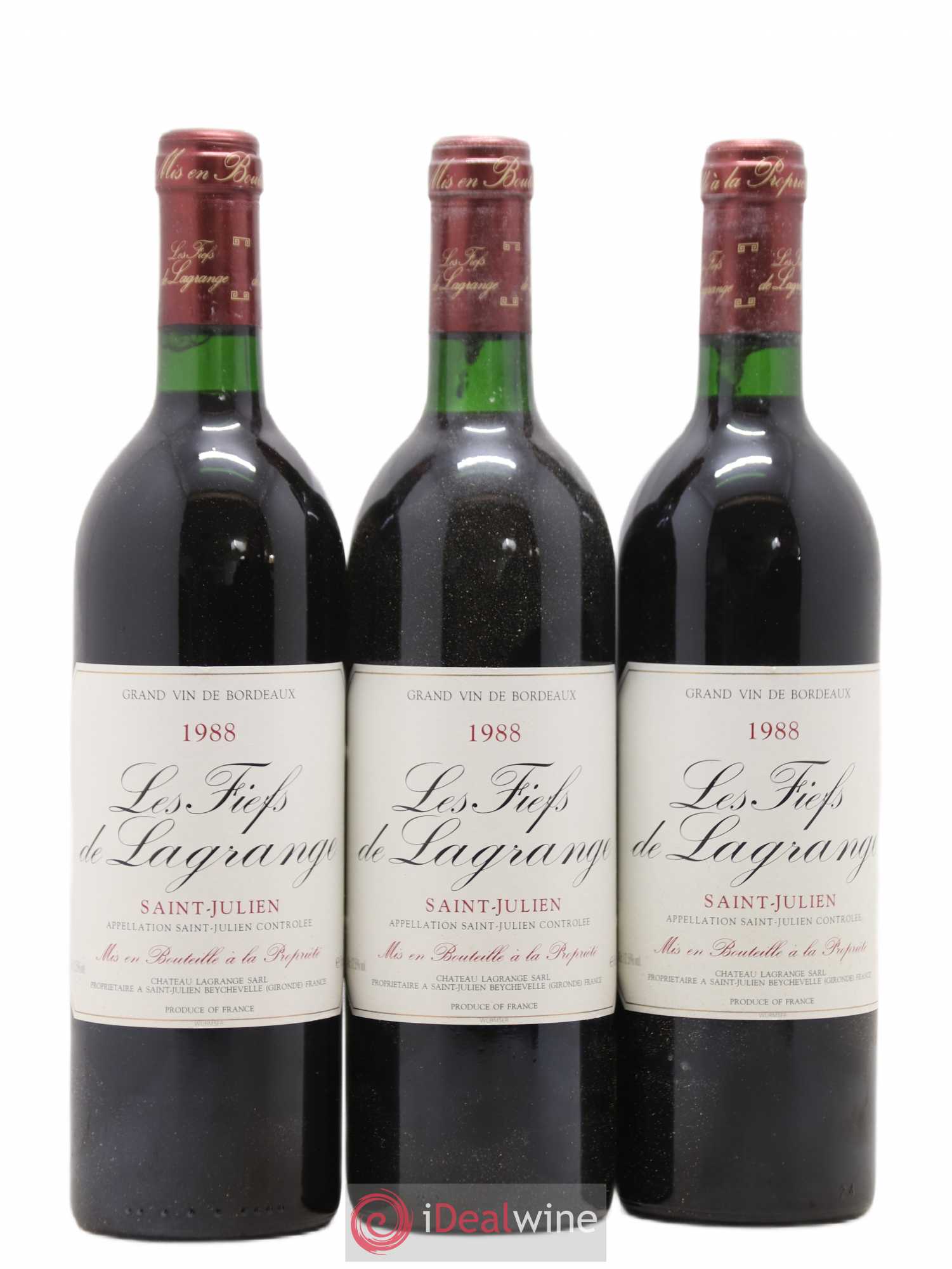 Les Fiefs de Lagrange Second Vin 1988 - Lot de 12 bouteilles - 4