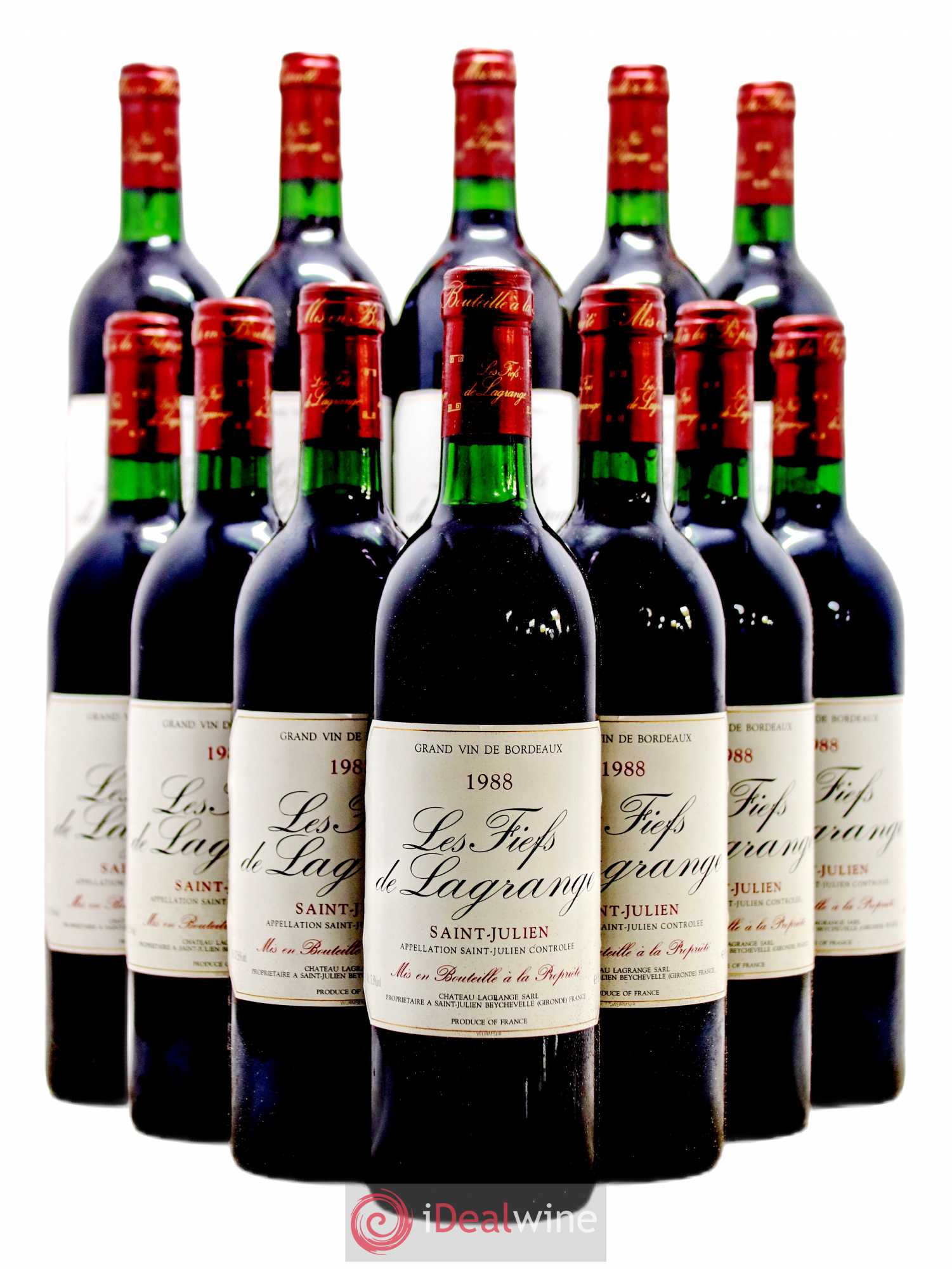 Les Fiefs de Lagrange Second Vin 1988 - Lot de 12 bouteilles - 0