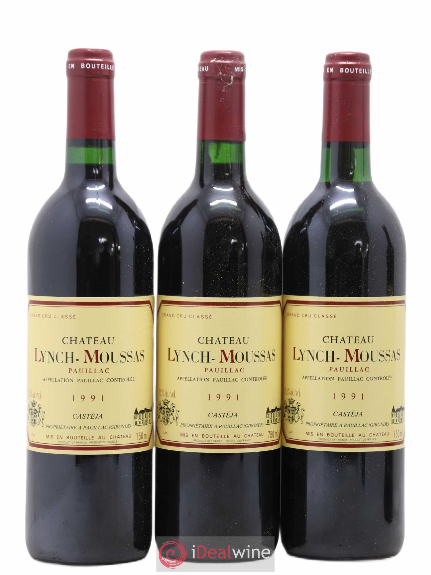Château Lynch Moussas 5ème Grand Cru Classé 1991 - Lot de 12 bouteilles - 1