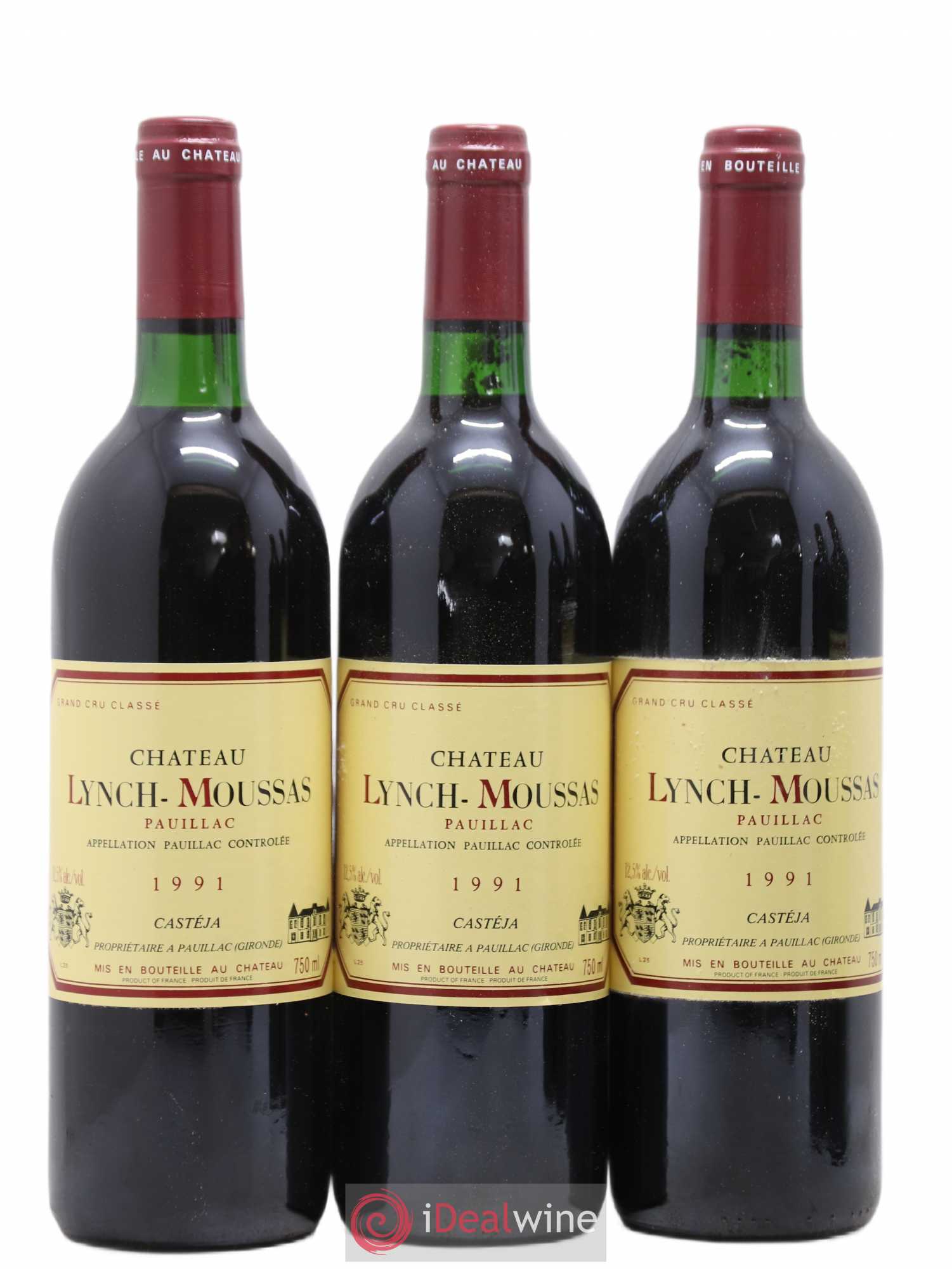 Château Lynch Moussas 5ème Grand Cru Classé 1991 - Lot de 12 bouteilles - 3
