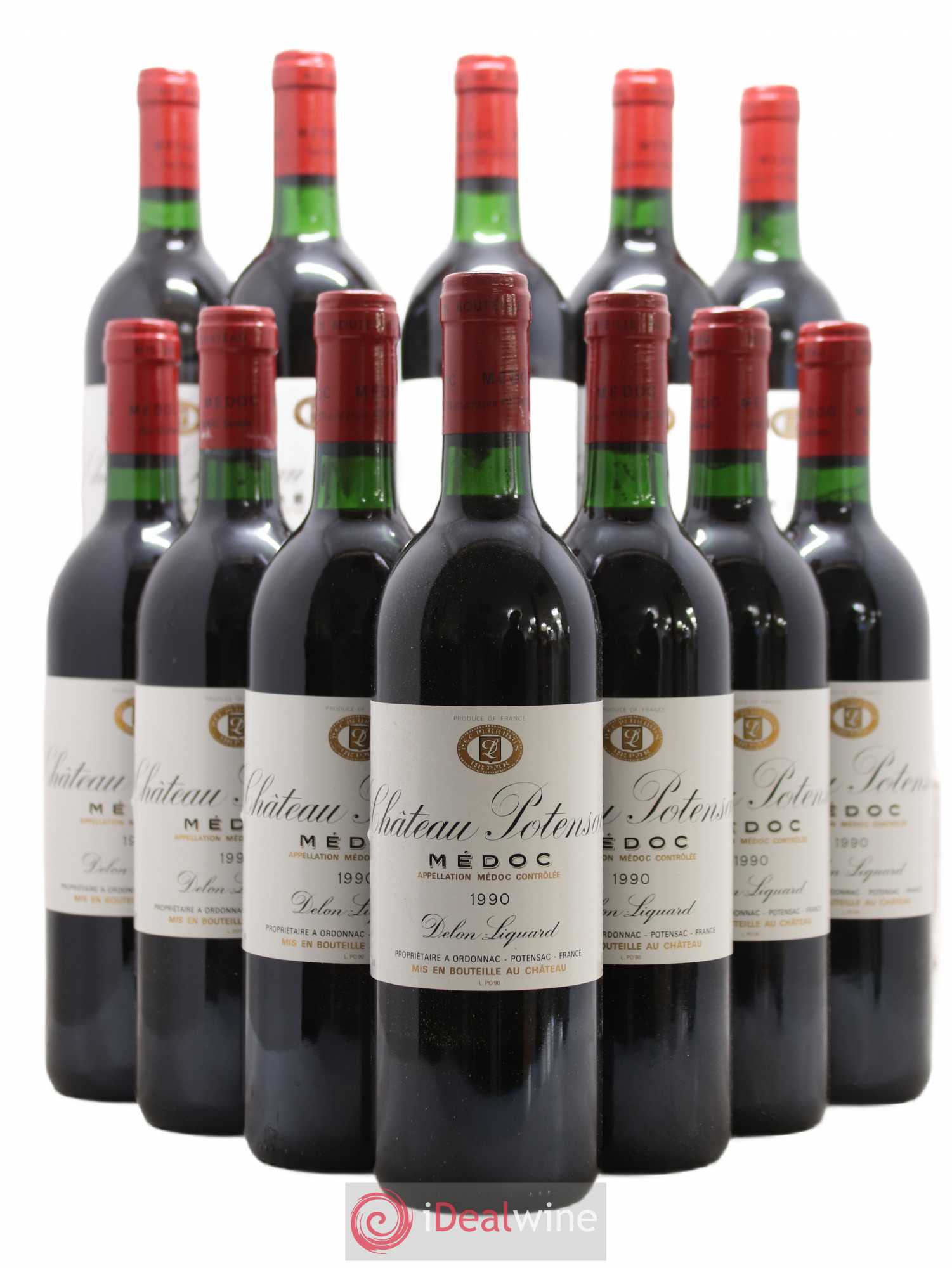Château Potensac 1990 - Lot de 12 bouteilles - 0
