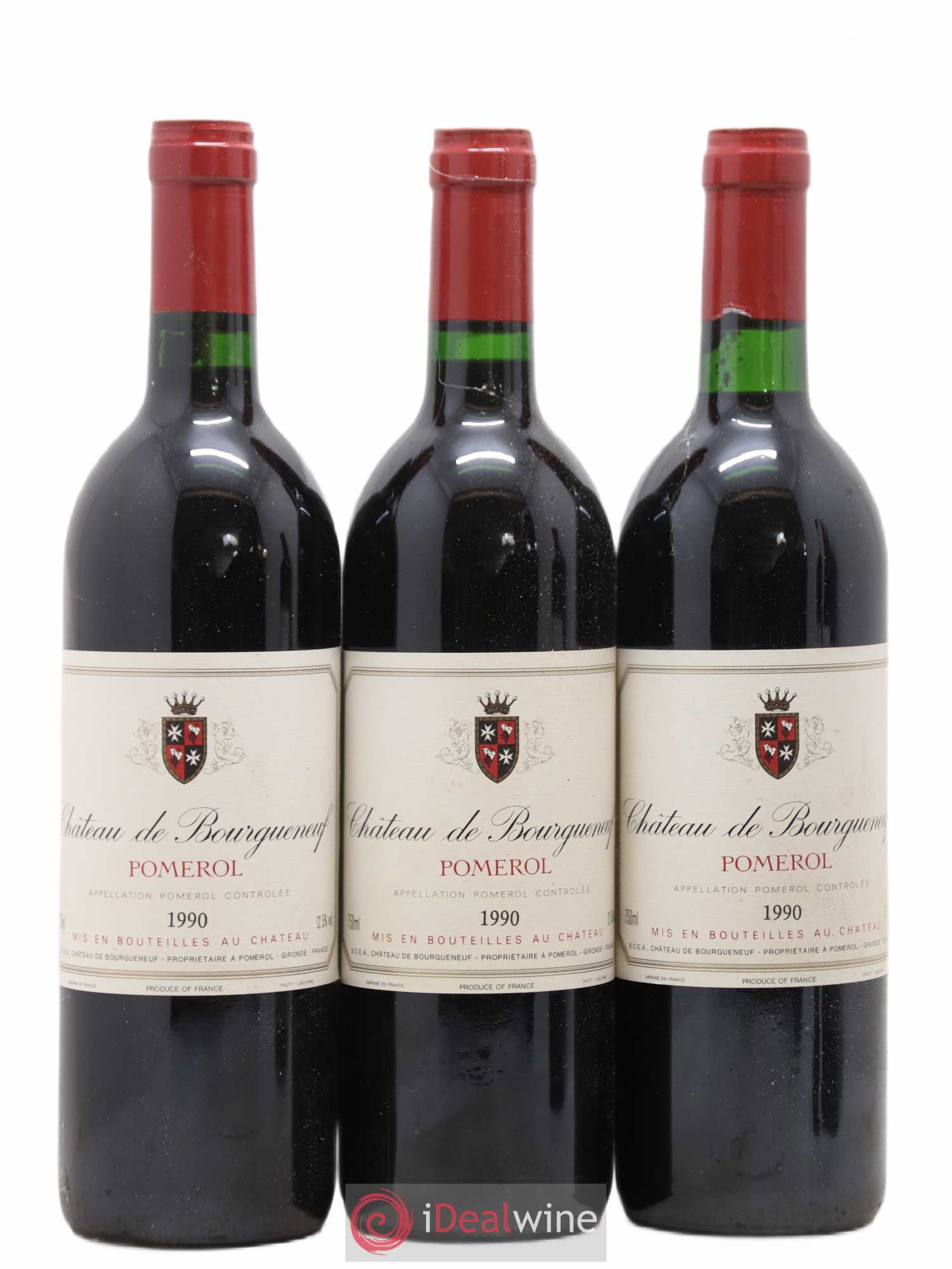 Pomerol Château de Bourgueneuf 1990 - Lot de 12 bouteilles - 2