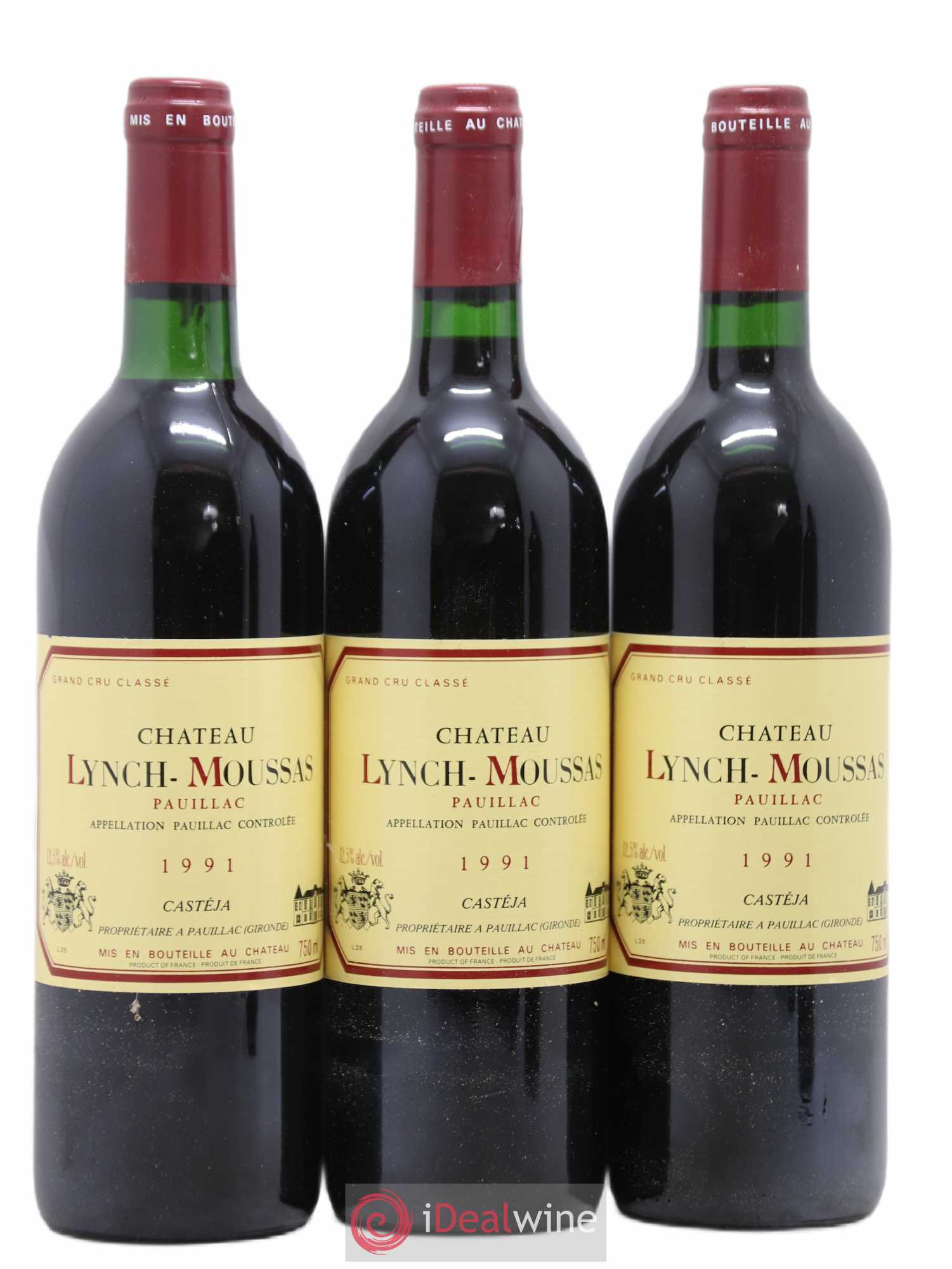 Château Lynch Moussas 5ème Grand Cru Classé 1991 - Lot de 12 bouteilles - 3