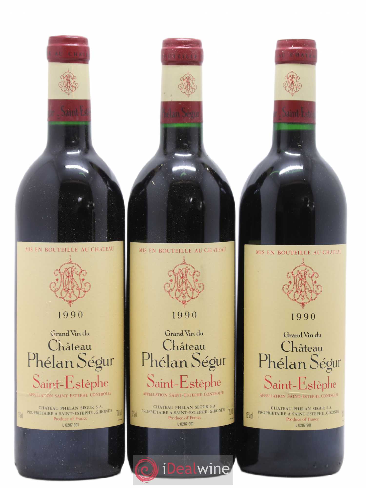 Château Phélan Ségur 1990 - Lot de 12 bouteilles - 3