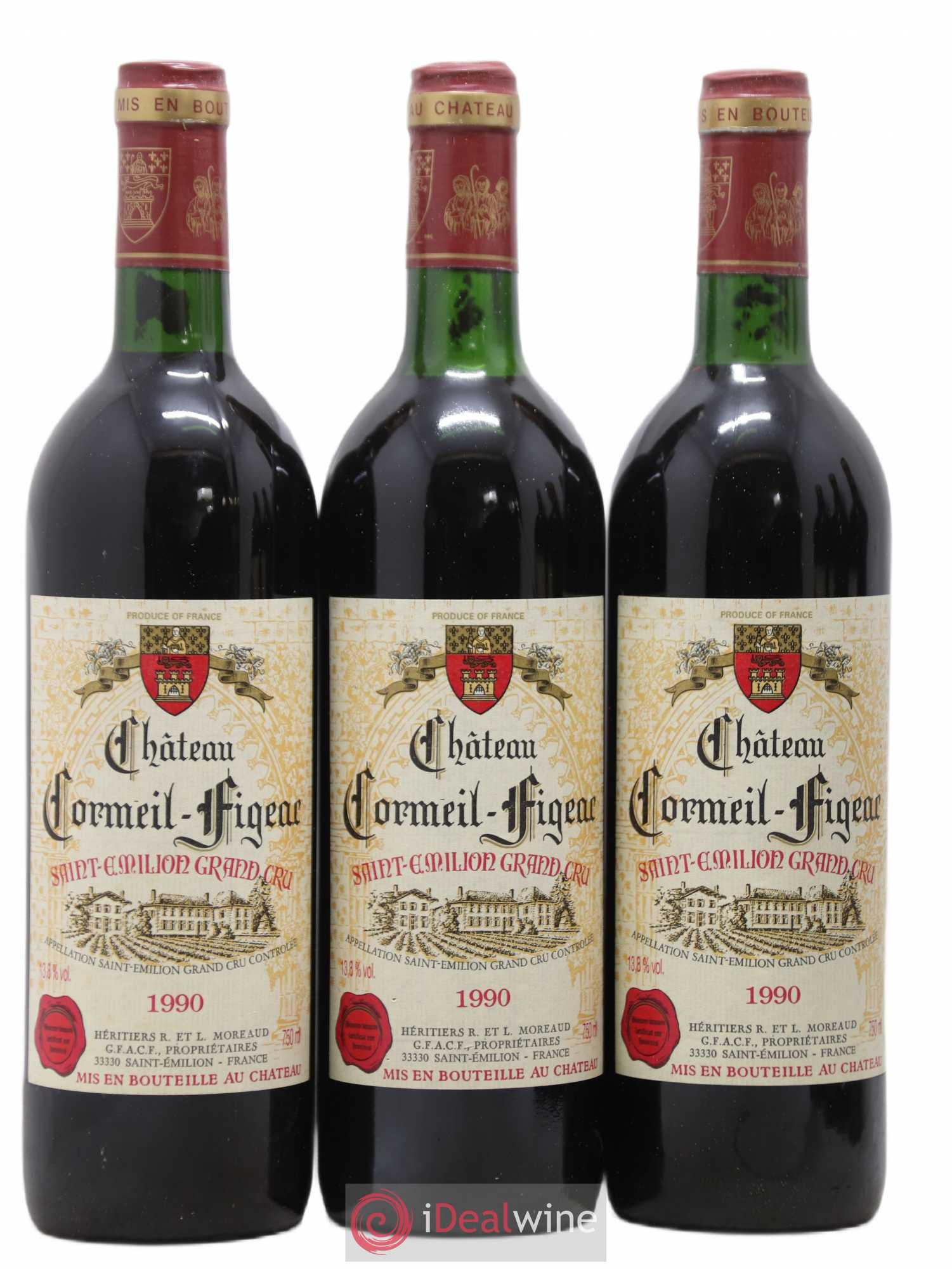 Château Cormeil Figeac 1990 - Lot de 12 bouteilles - 2