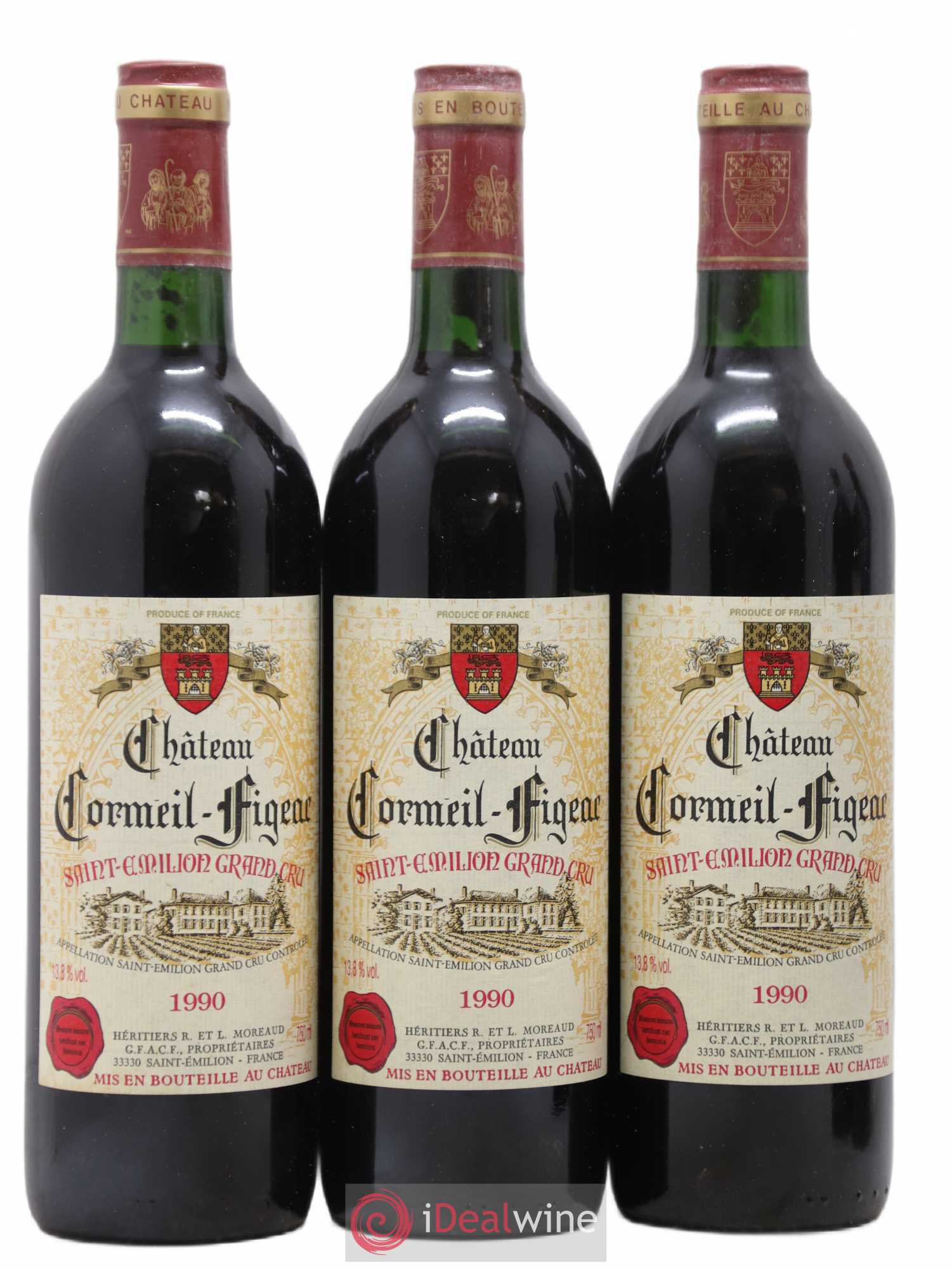 Château Cormeil Figeac 1990 - Lot de 12 bouteilles - 3