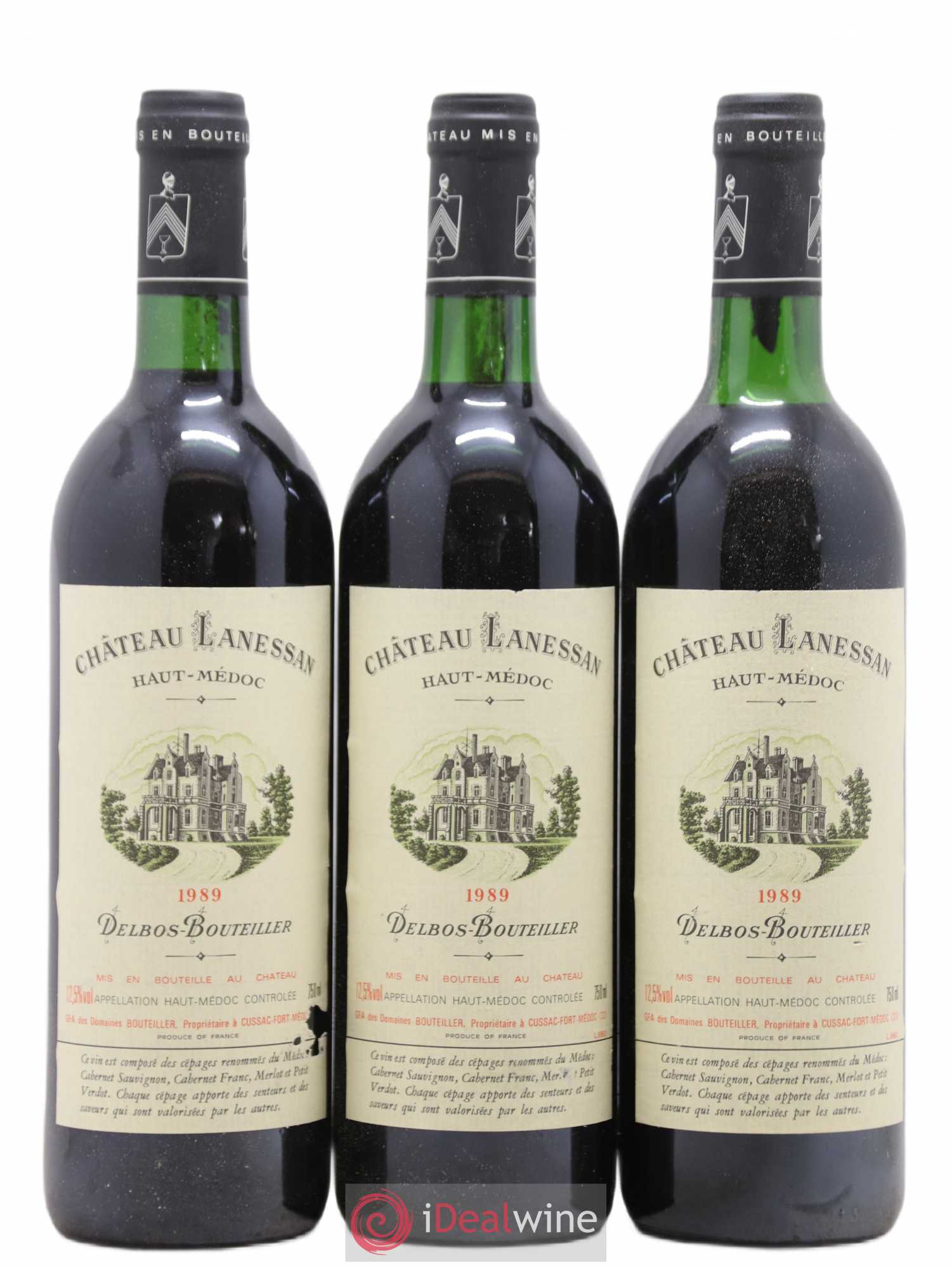 Château Lanessan Cru Bourgeois 1989 - Lot de 12 bouteilles - 3