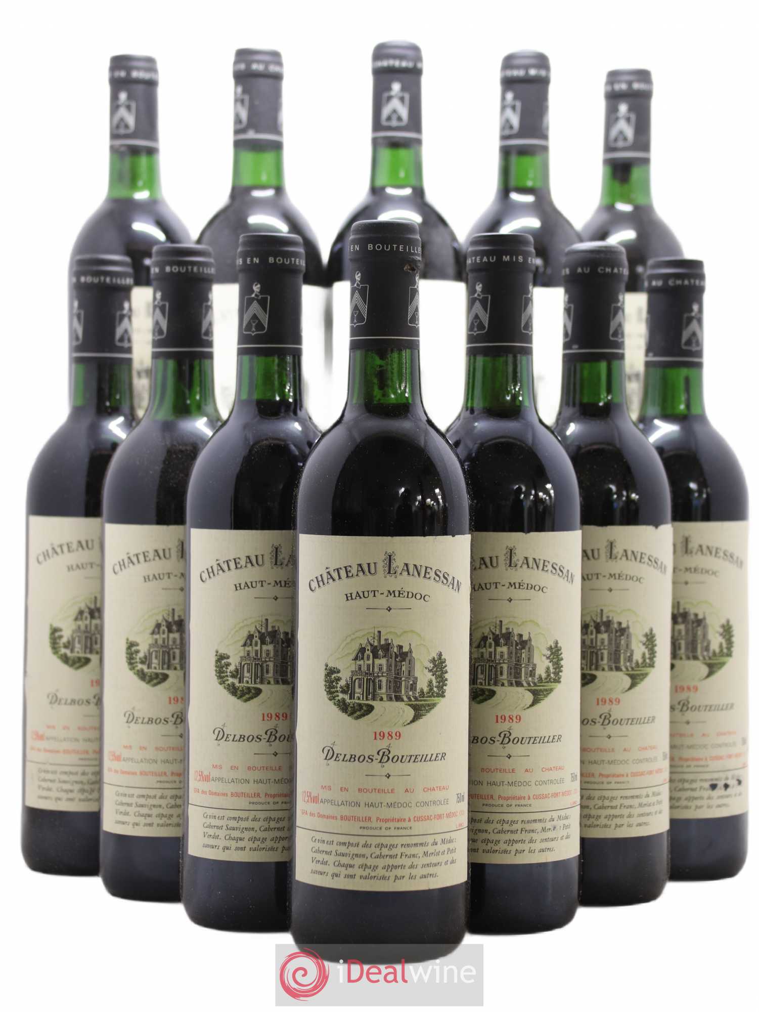 Château Lanessan Cru Bourgeois 1989 - Lot de 12 bouteilles - 0
