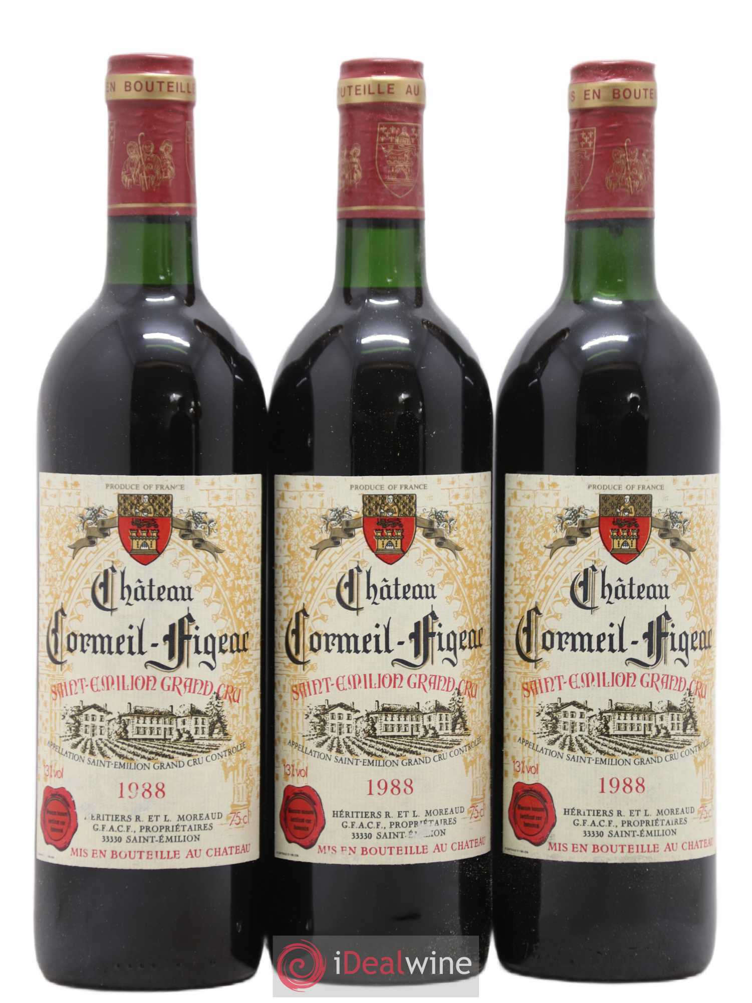 Château Cormeil Figeac 1988 - Lot de 12 bouteilles - 2