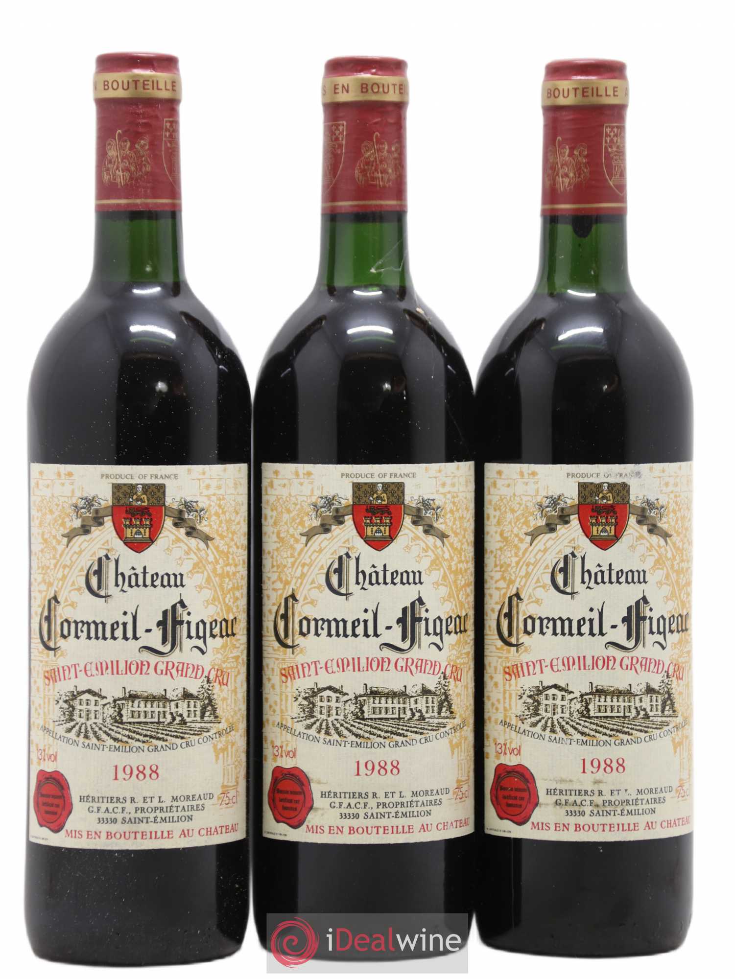 Château Cormeil Figeac 1988 - Lot de 12 bouteilles - 3