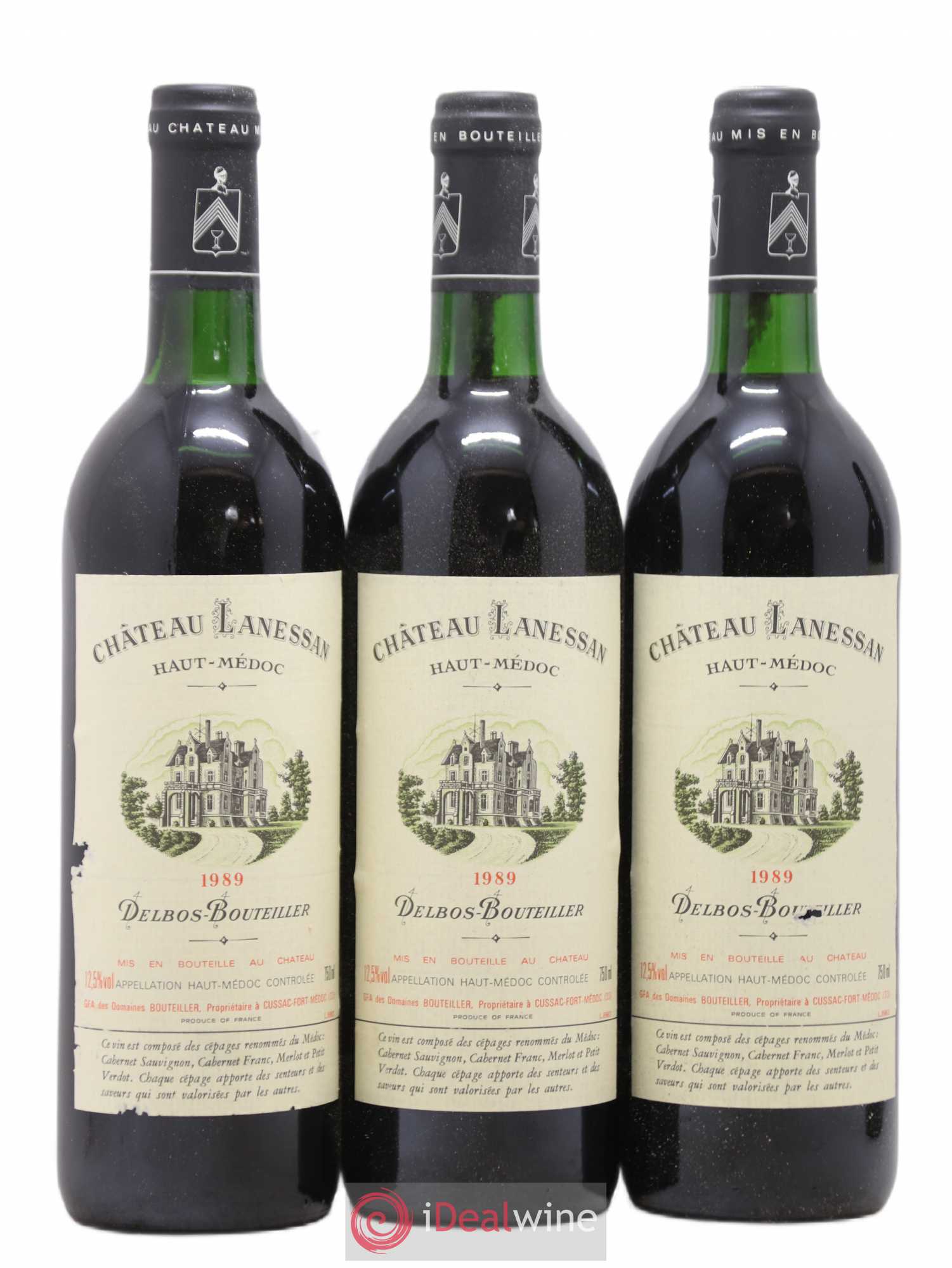 Château Lanessan Cru Bourgeois 1989 - Lot de 12 bouteilles - 2