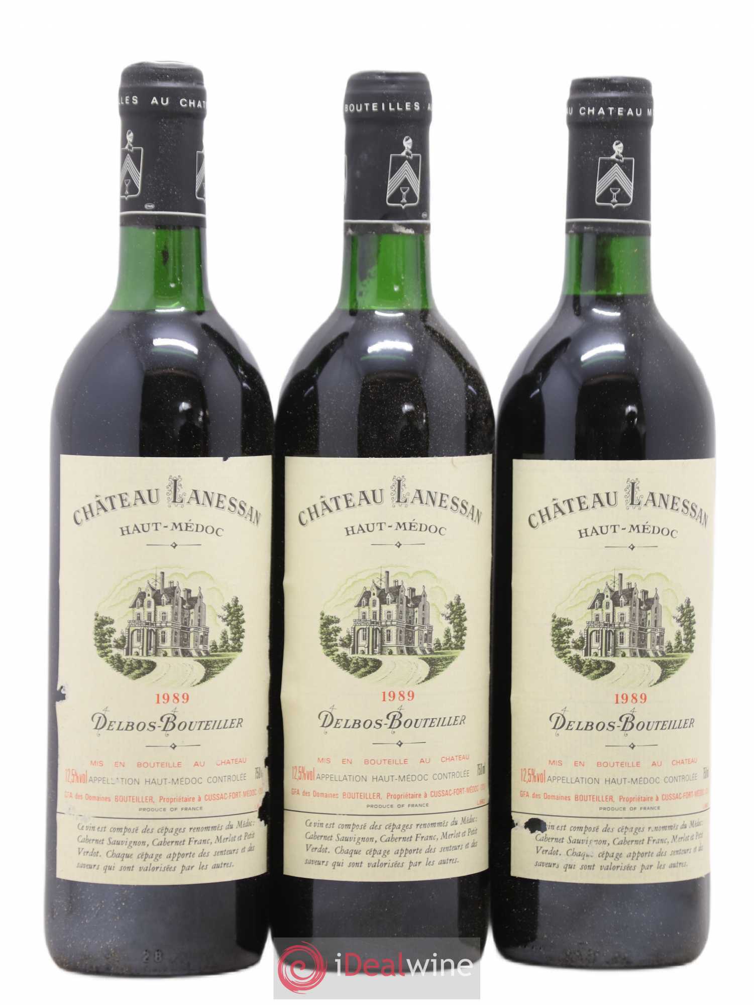 Château Lanessan Cru Bourgeois 1989 - Lot de 12 bouteilles - 3