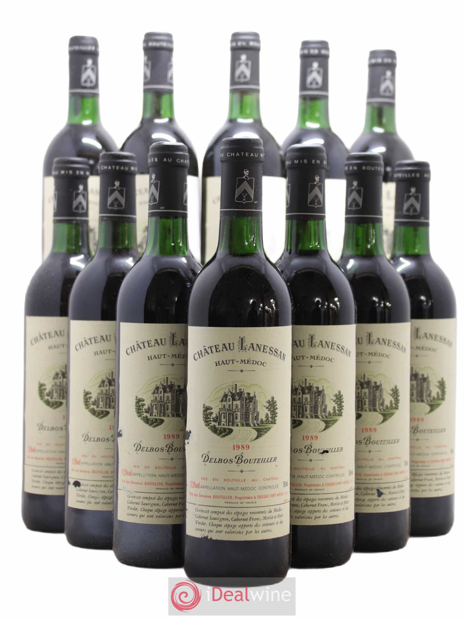 Château Lanessan Cru Bourgeois 1989 - Lot de 12 bouteilles - 0
