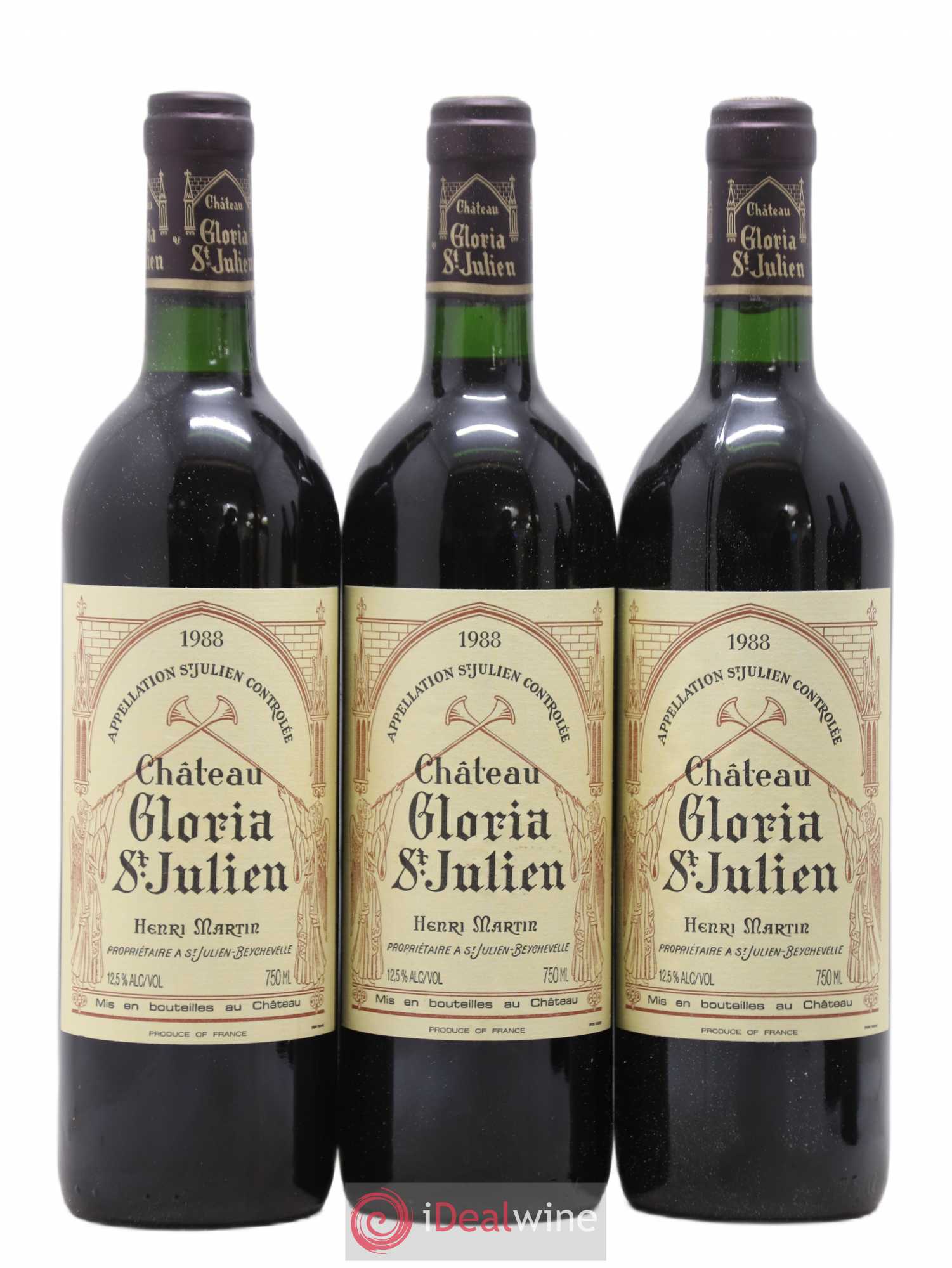 Château Gloria 1988 - Lot de 12 bouteilles - 1