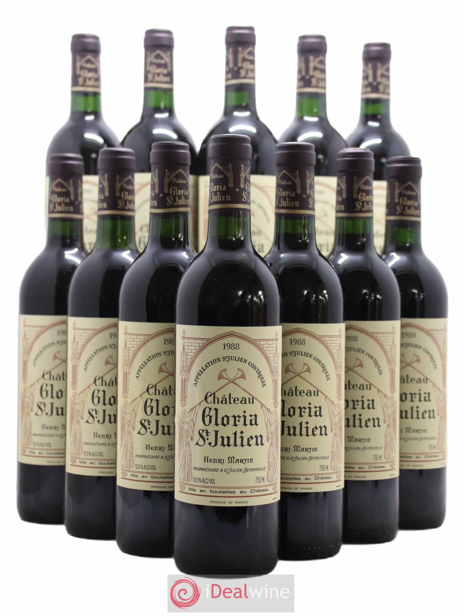 Château Gloria 1988 - Lot de 12 bouteilles - 0