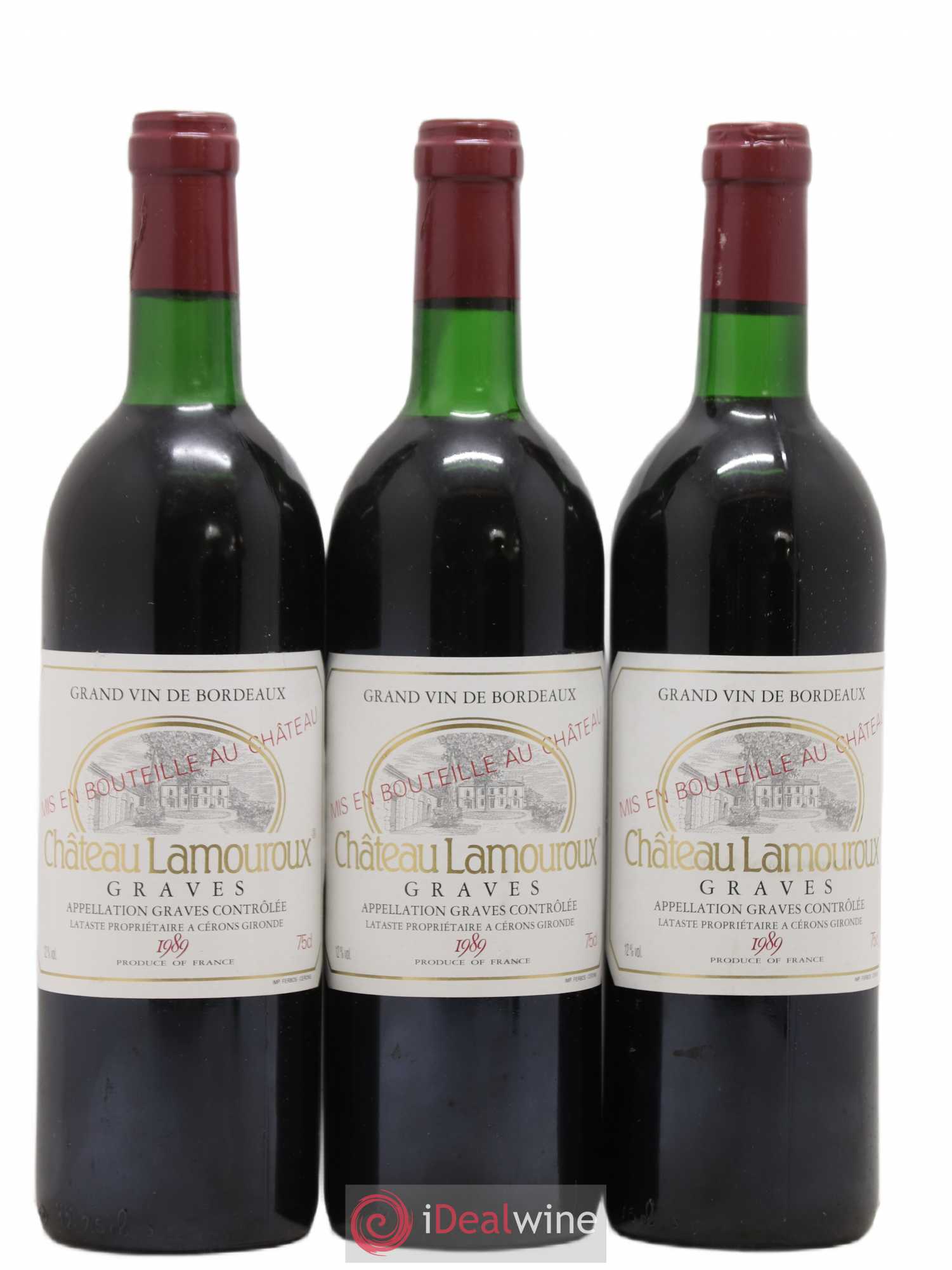 Graves Château Lamouroux 1989 - Lot de 12 bouteilles - 2