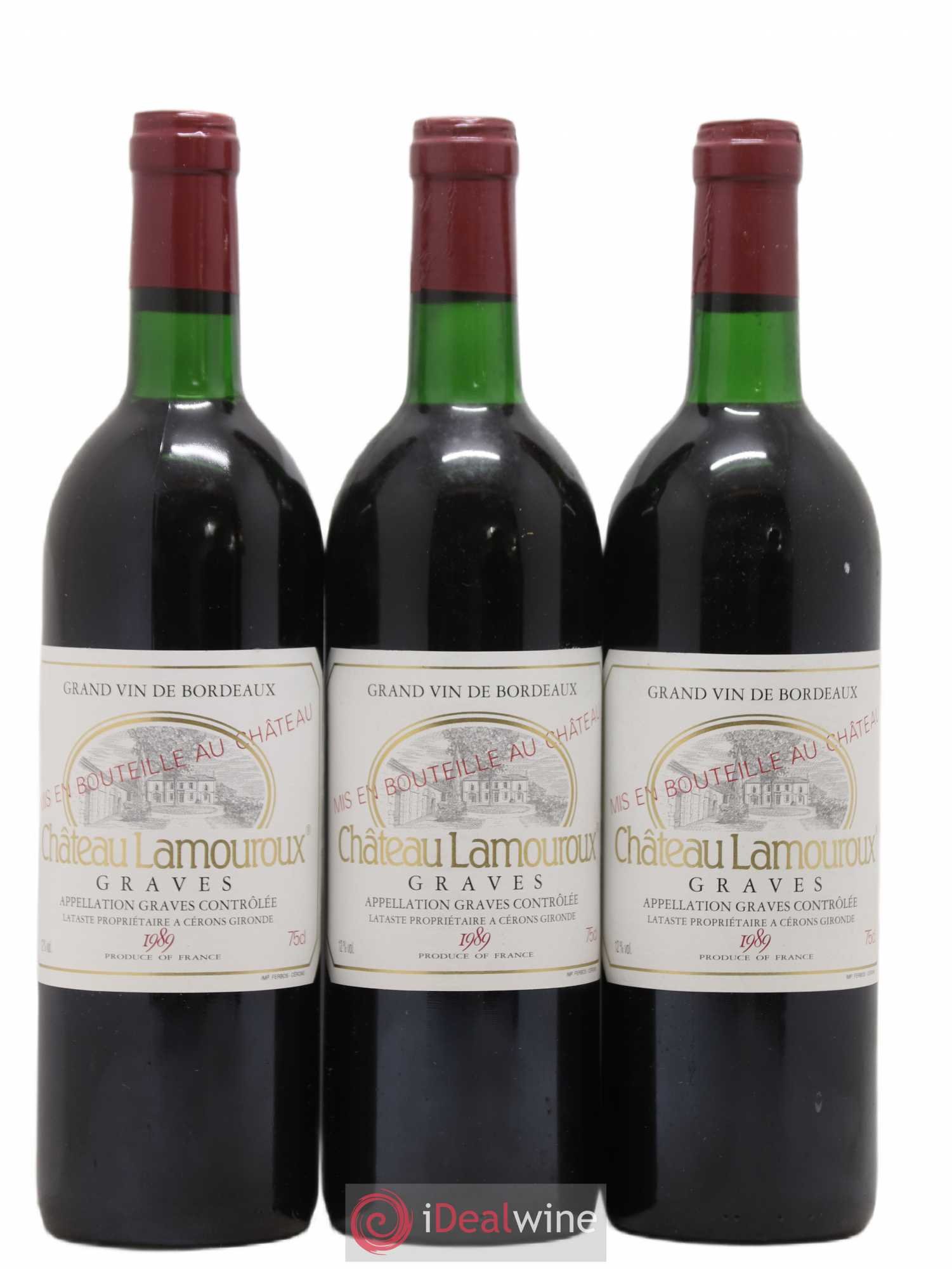 Graves Château Lamouroux 1989 - Lot de 12 bouteilles - 3